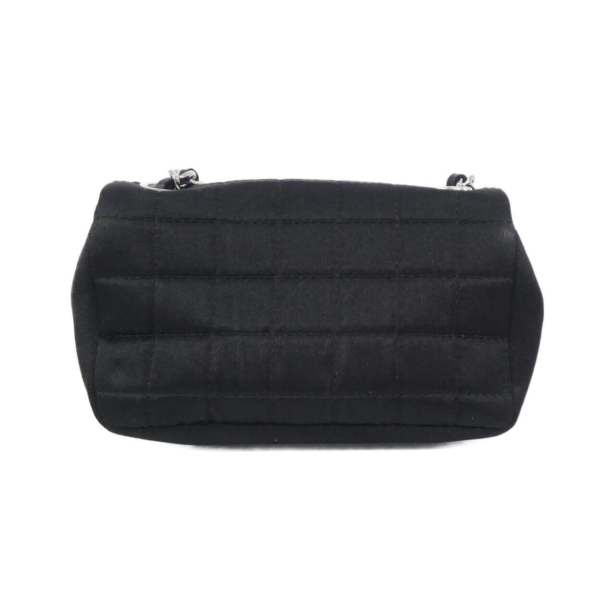 Chanel Black Silk Satin Shoulder Bag (Pre-Owned)