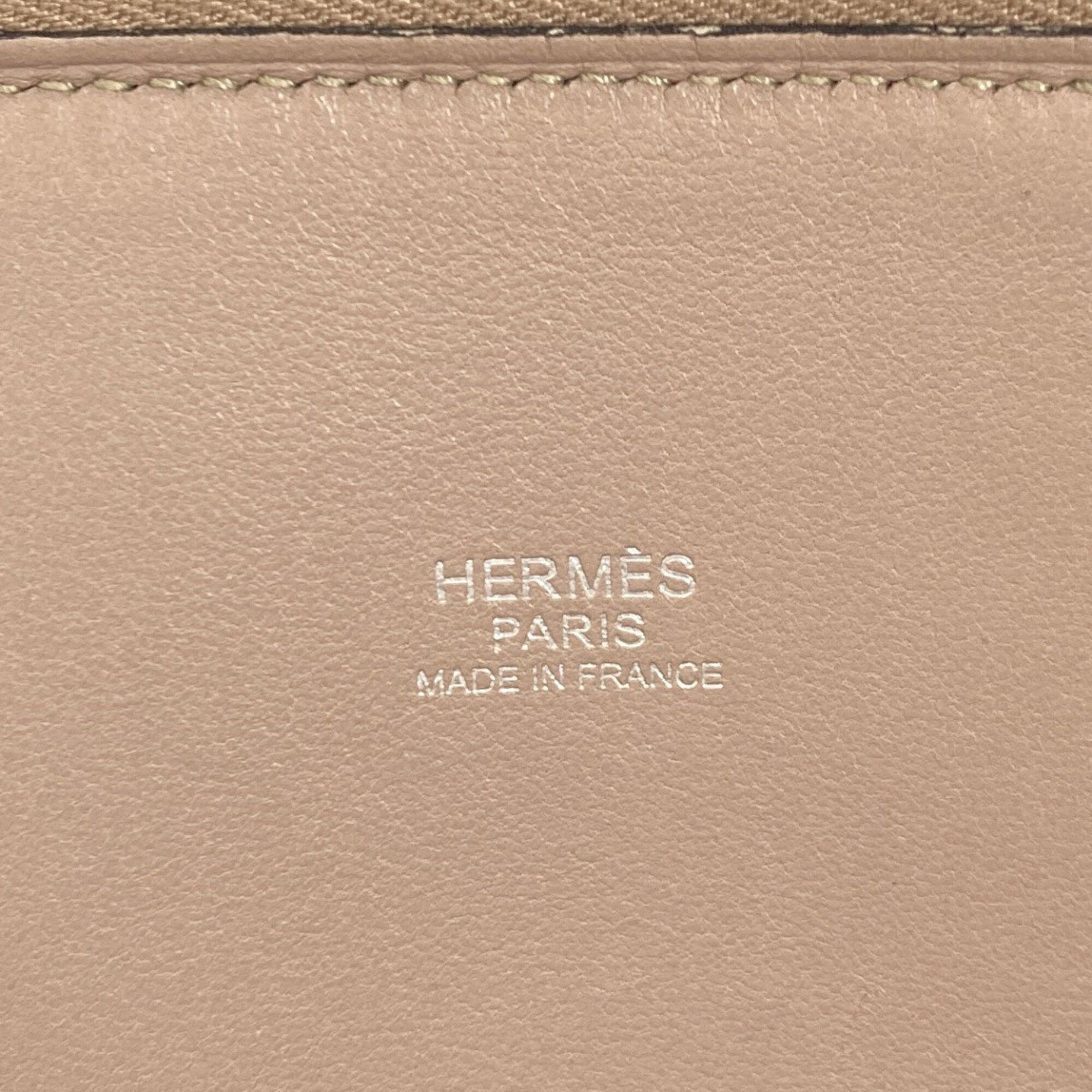 Hermes Taurillon Clemence Leather Handbag (Pre-Owned)
