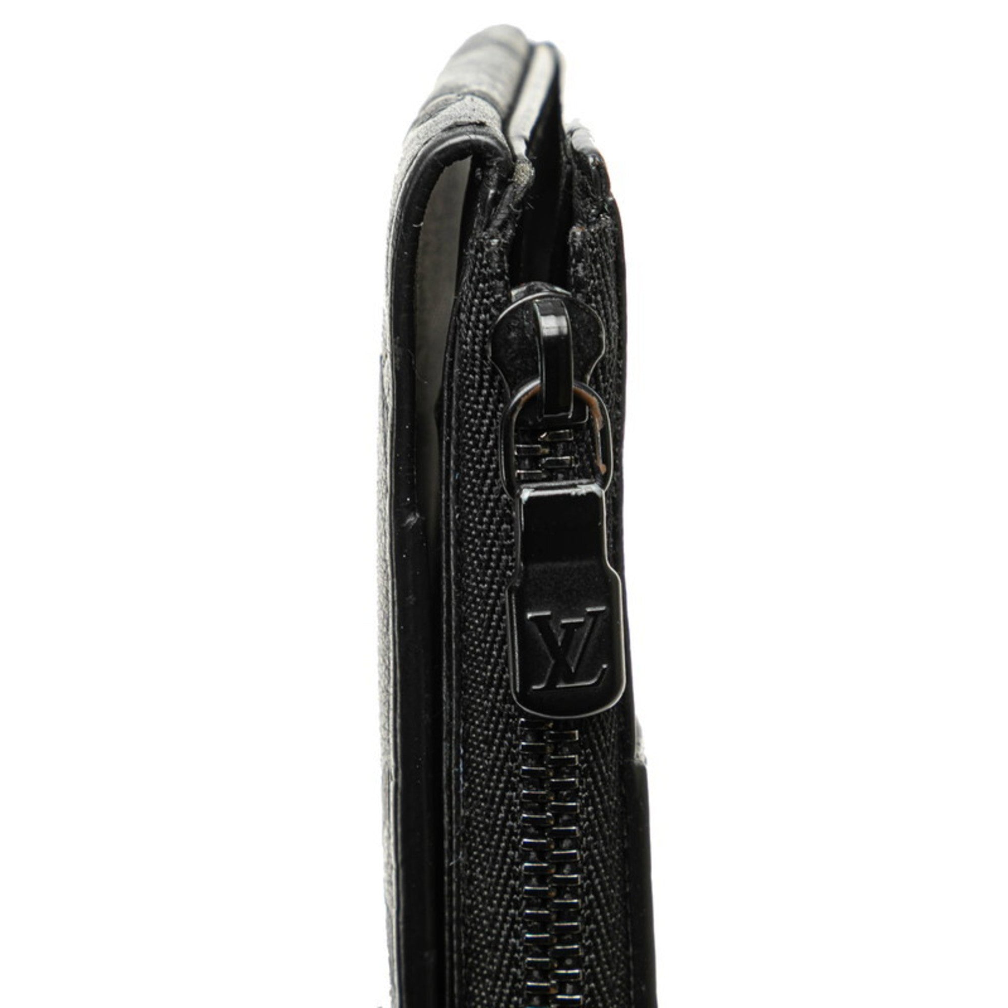 Louis Vuitton Black Noir Leather Coin Purse/Coin Case (Pre-Owned)