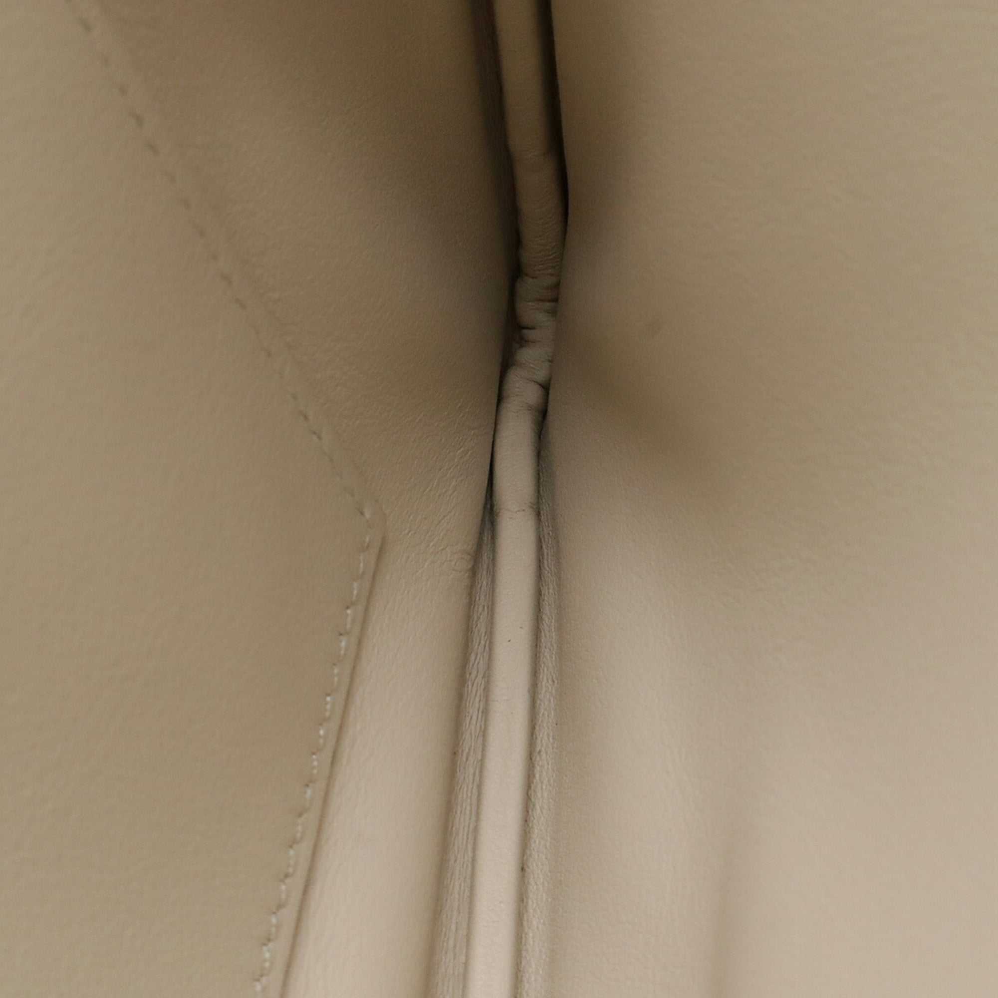 Hermes Beige Leather Clutch Bag Handbag Pouch (Pre-Owned)