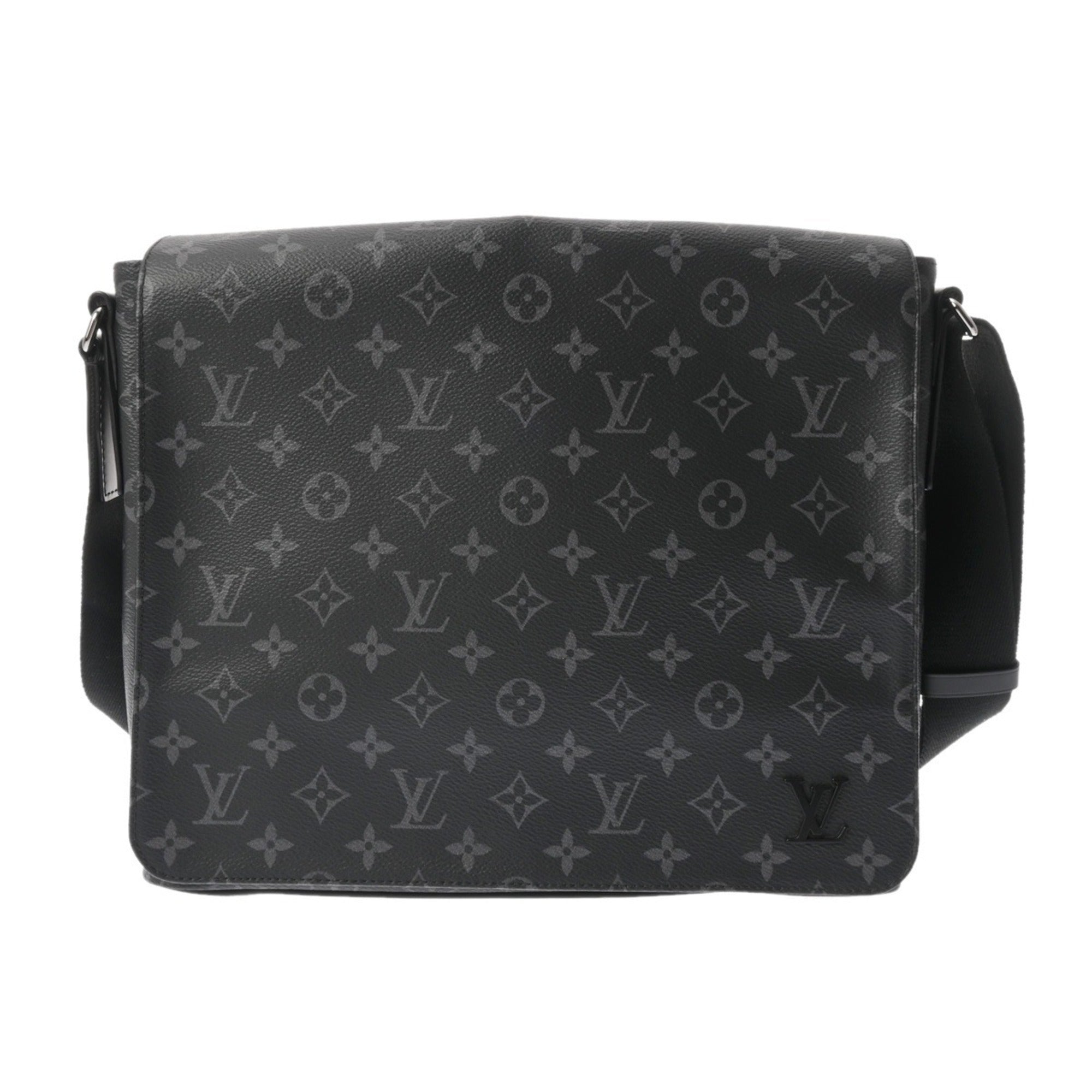 Louis Vuitton Black Monogram Canvas Shoulder Bag (Pre-Owned)