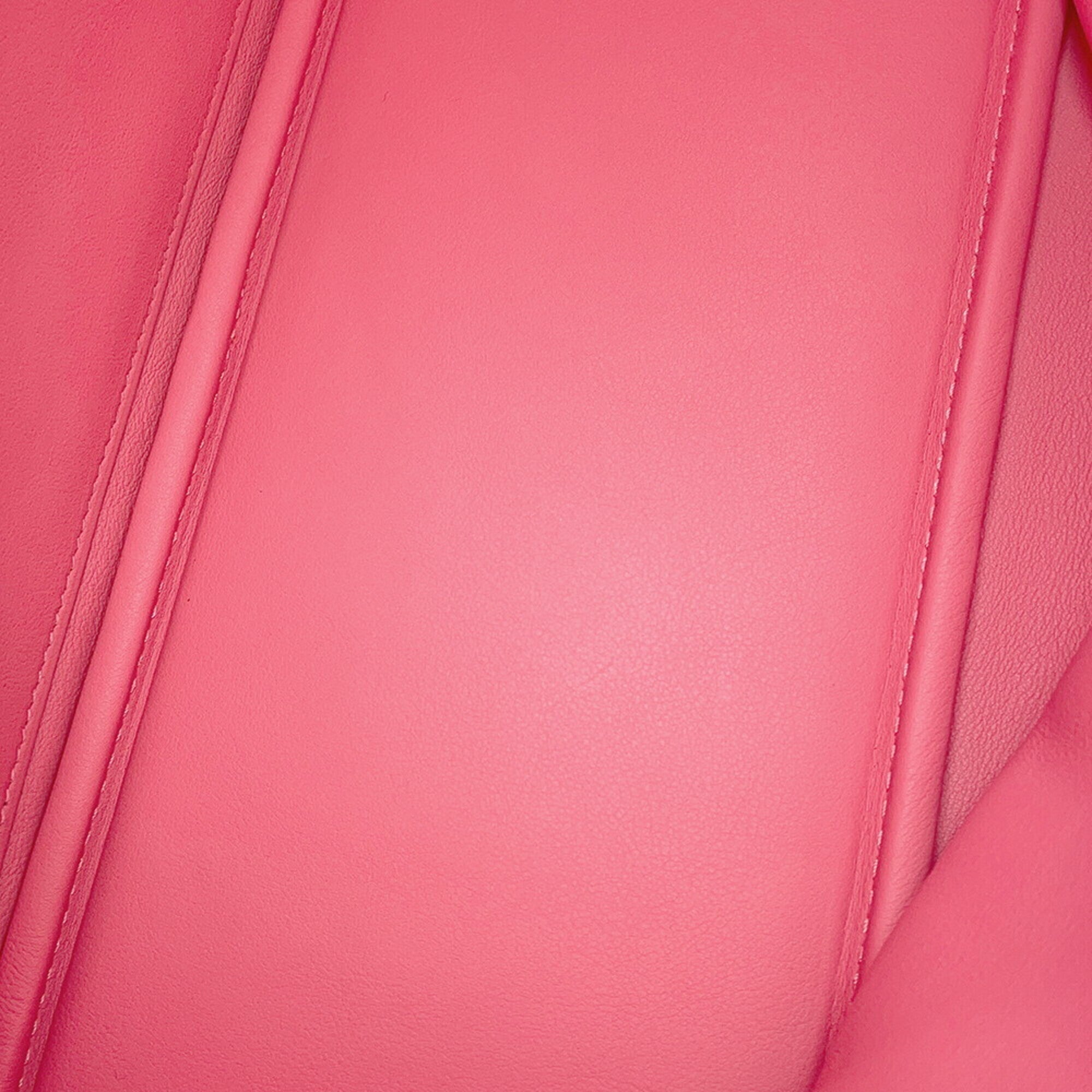 Hermes Bolide Rose Azalee Taurillon Clemence Leather Handbag Shoulder Bag (Pre-Owned)