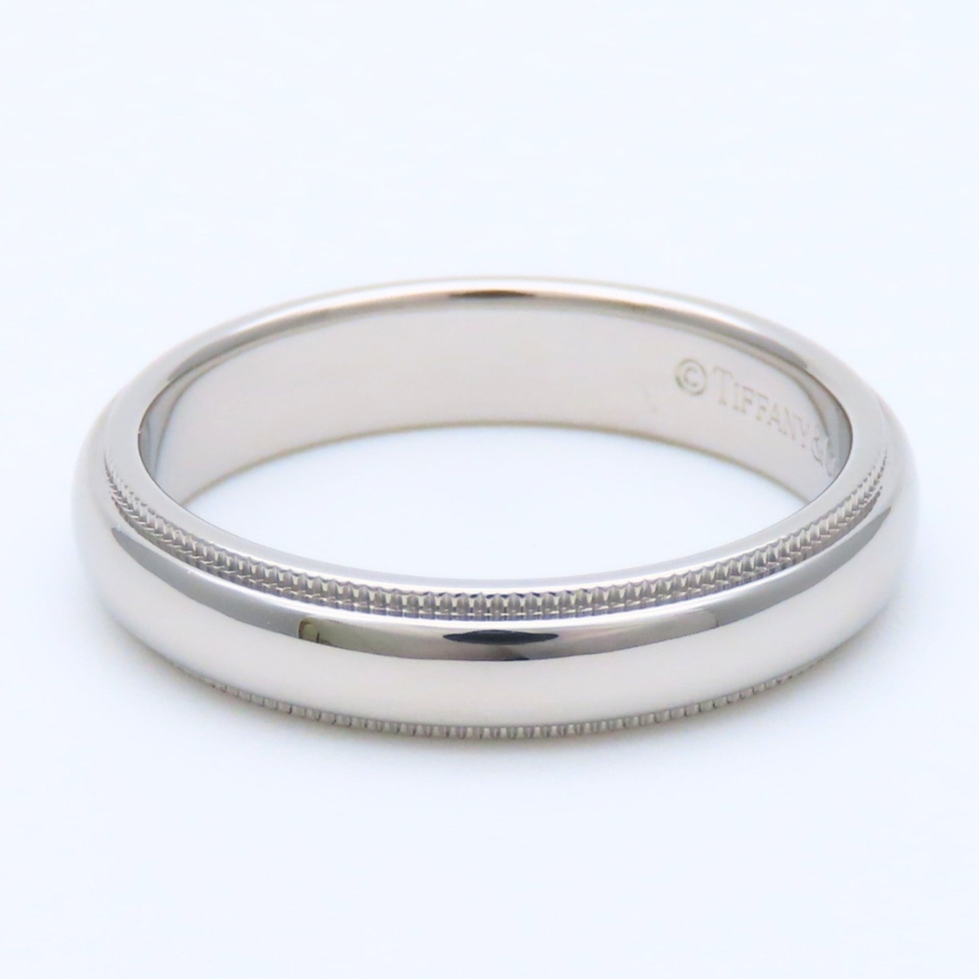 Tiffany Platinum Platinum 950 Band Ring (Pre-Owned)