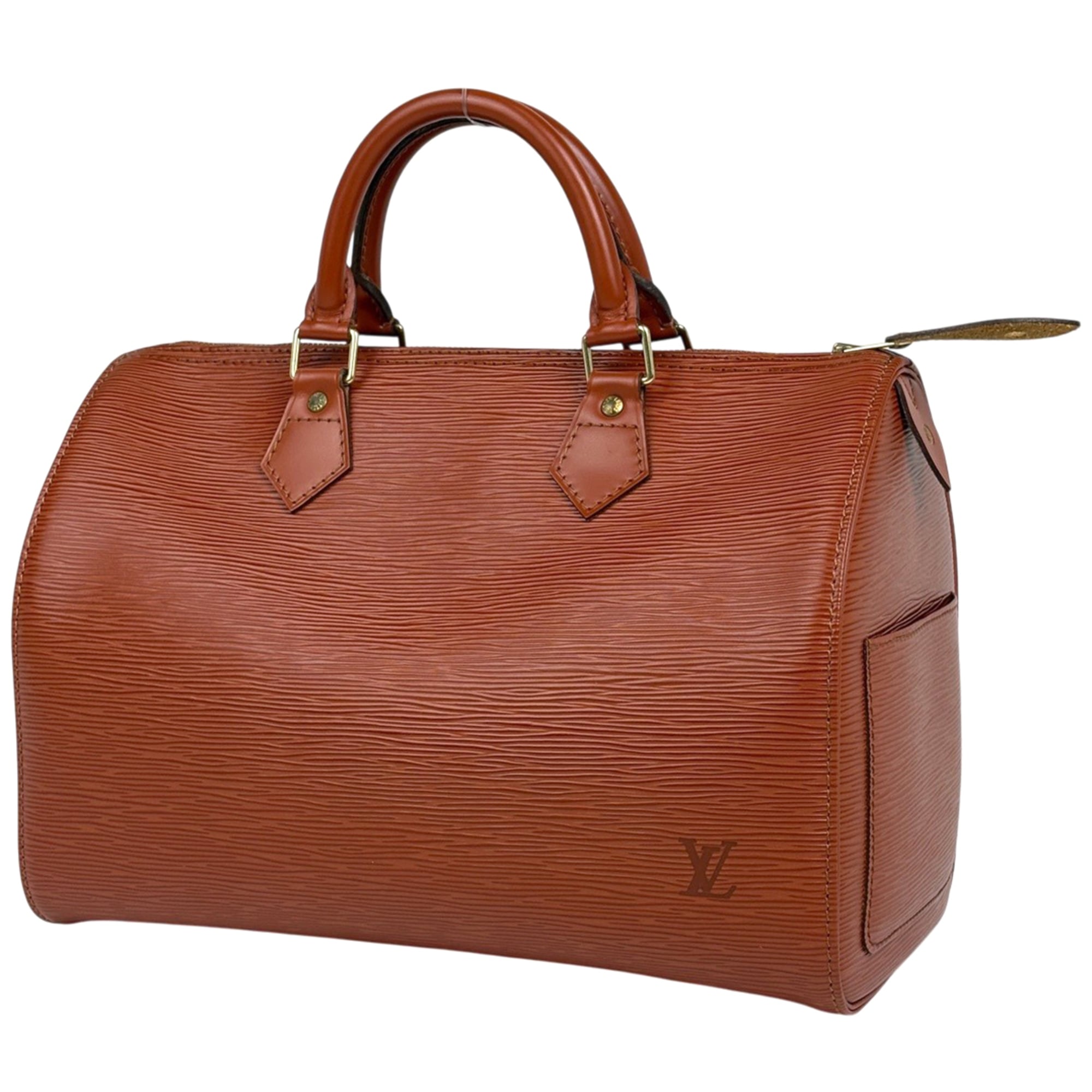 Louis Vuitton Kenyan Brown Epi Leather Boston Bag Handbag (Pre-Owned)