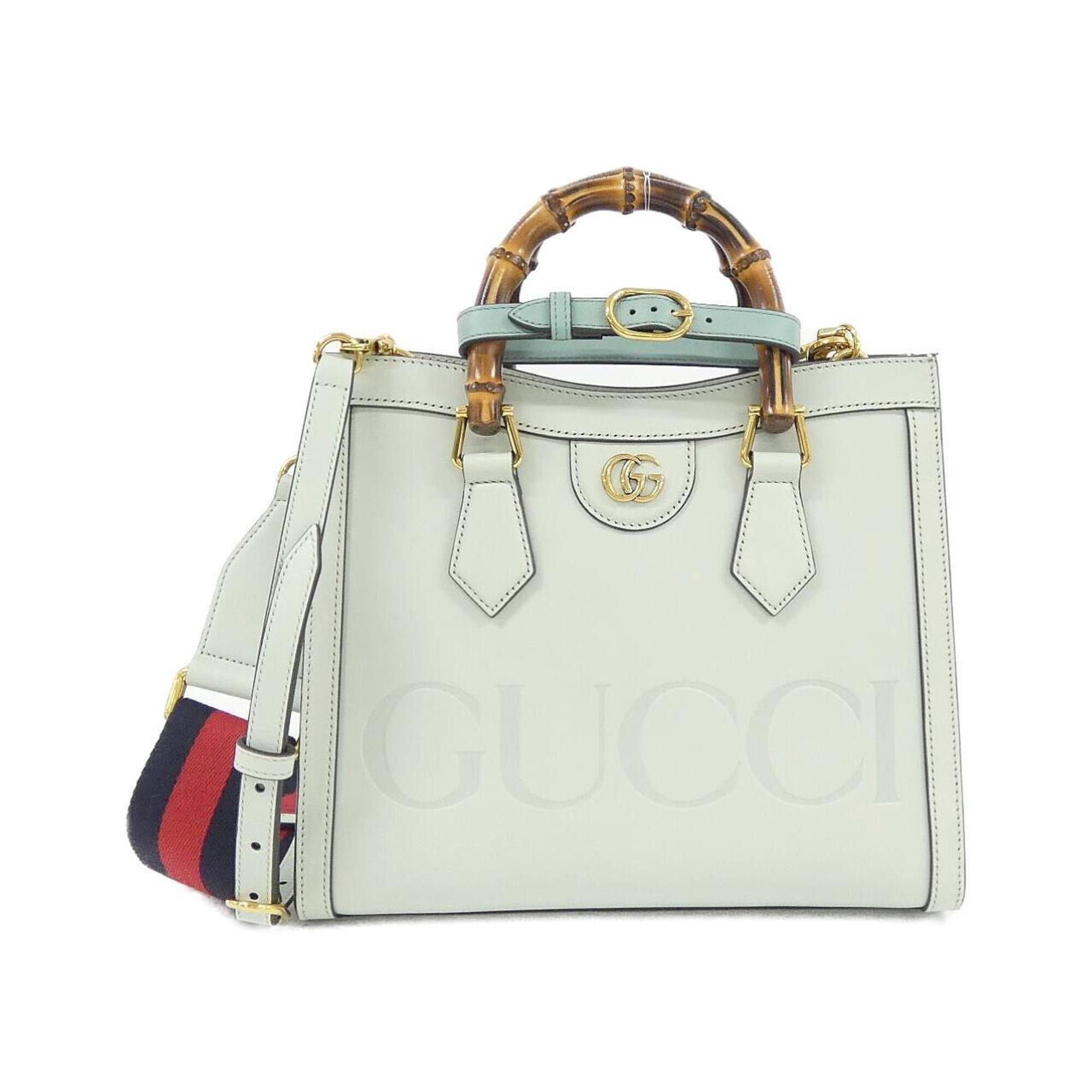 Gucci Pale Green Leather Handbag (Pre-Owned)