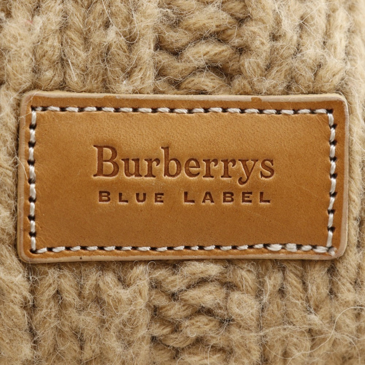 Burberry Blue Label Beige Wool Shoulder Bag (Pre-Owned)