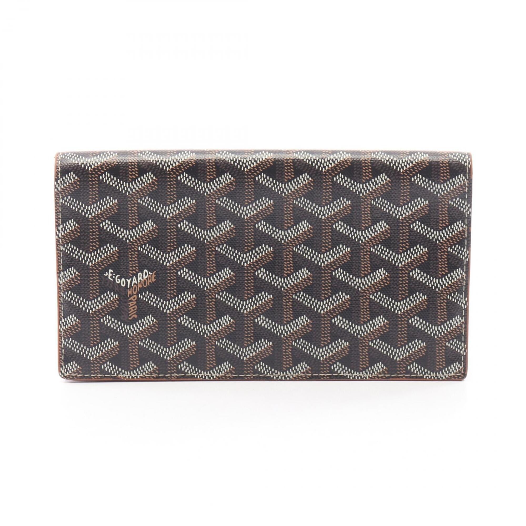 Goyard Black Multi-Color Coated Canvas Pvc Long Wallet (Bi-Fold) (Pre-Owned)