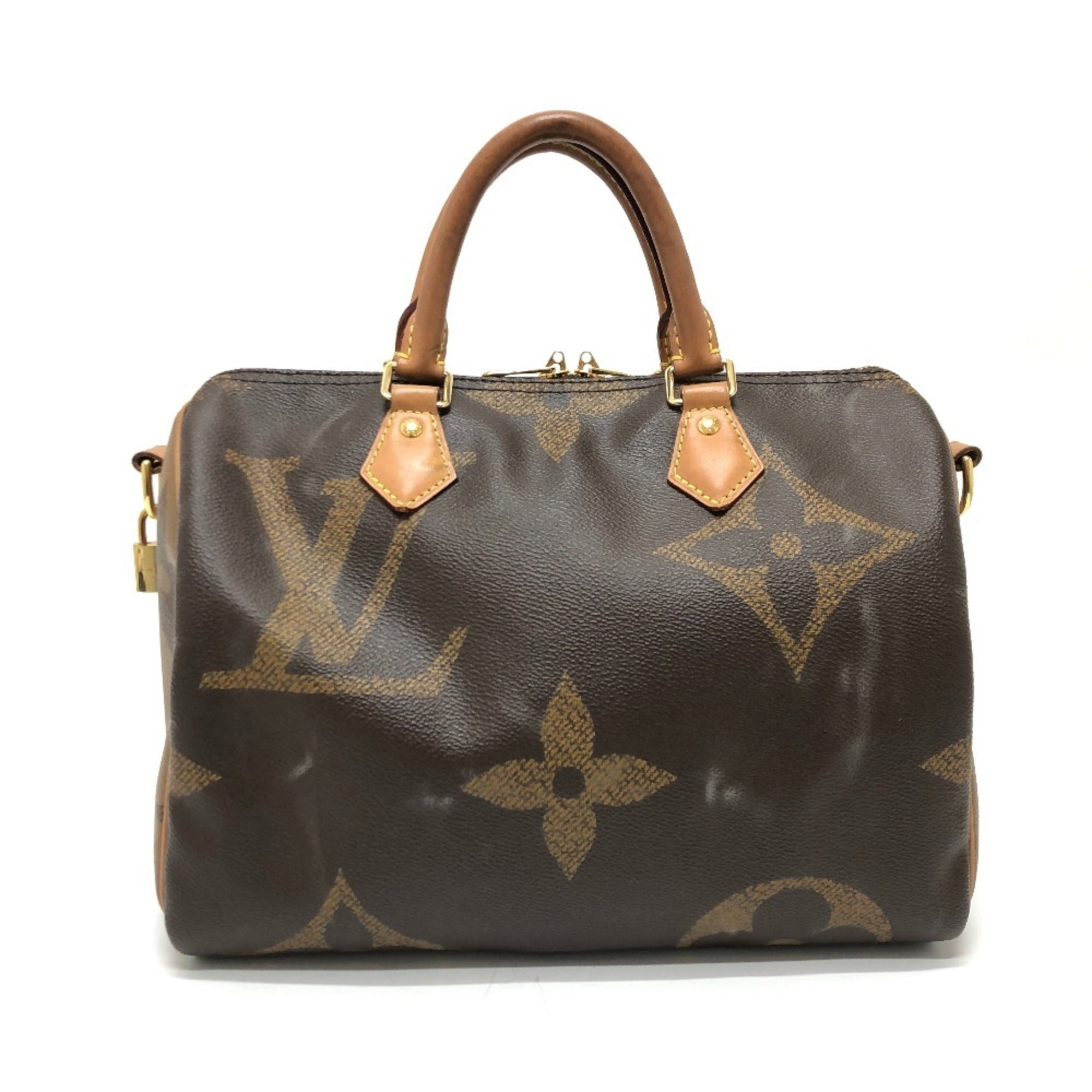 Louis Vuitton Brown Galle Monogram Monogram Boston Bag Handbag (Pre-Owned)