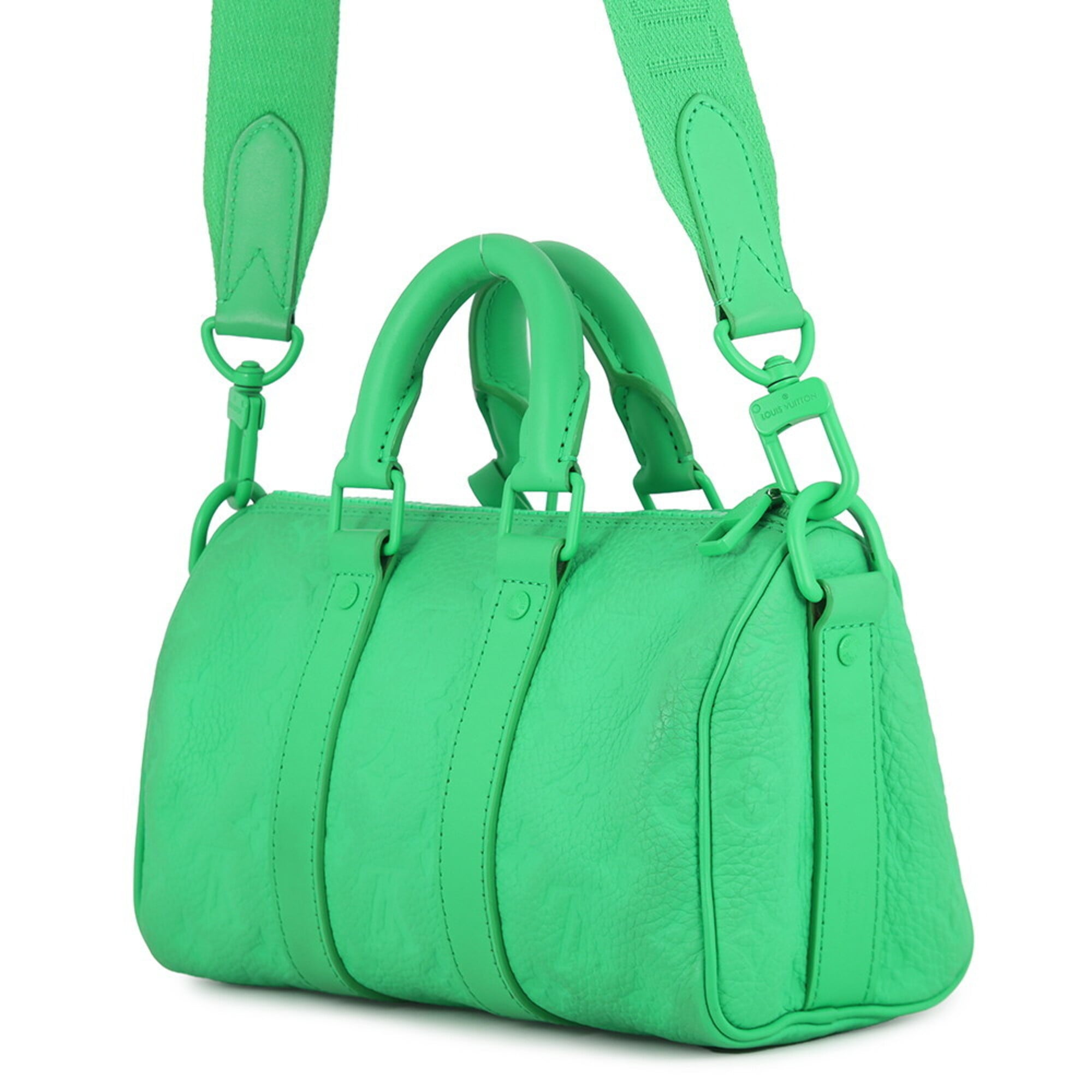 Louis Vuitton Monogram Green Monogram Leather Handbag Shoulder Bag (Pre-Owned)