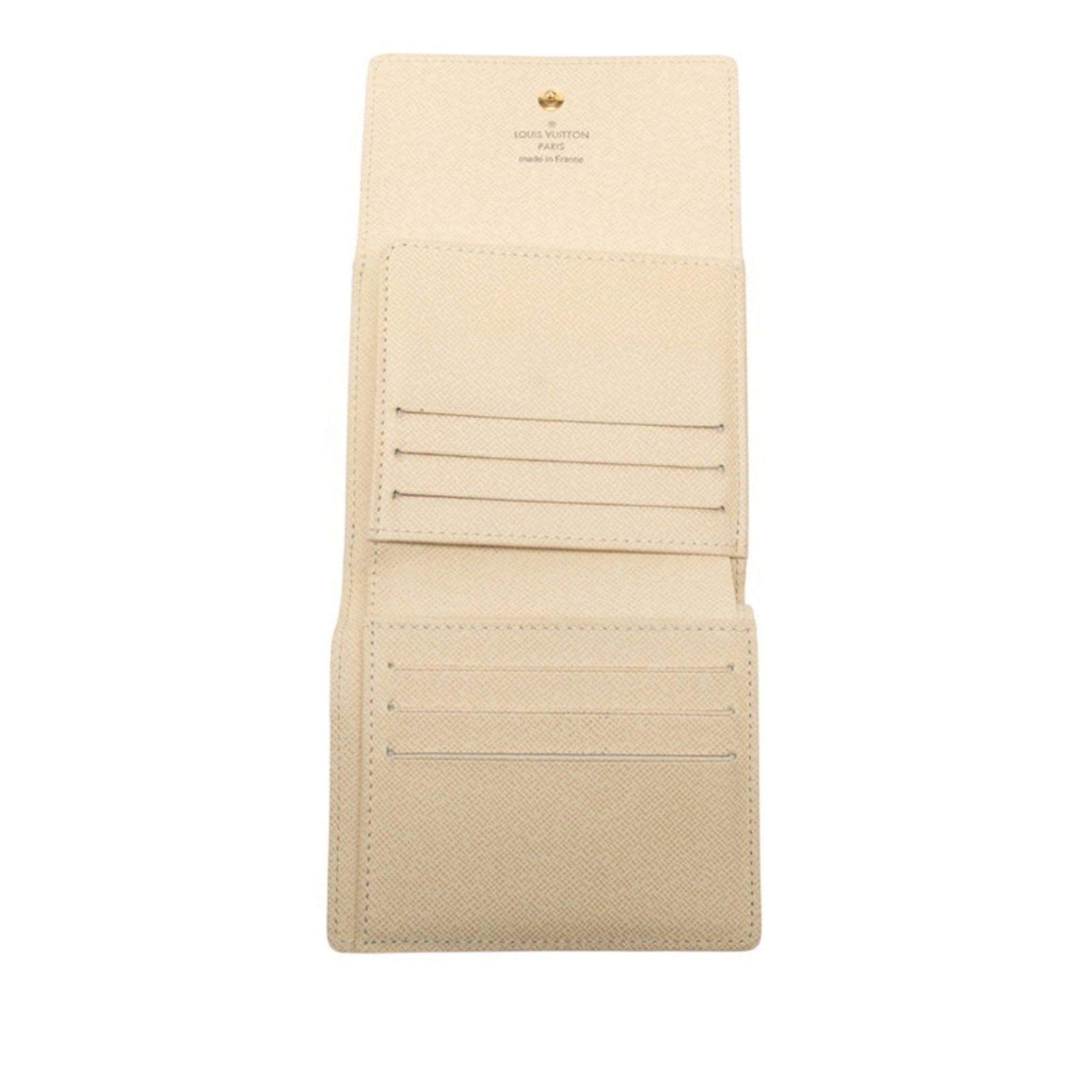 Louis Vuitton White Pvc Leather Wallet (Bi-Fold) (Pre-Owned)