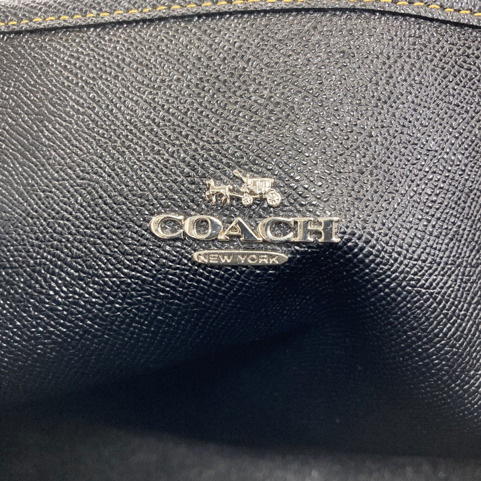 Coach Black Pvc Tote Bag (Pre-Owned)