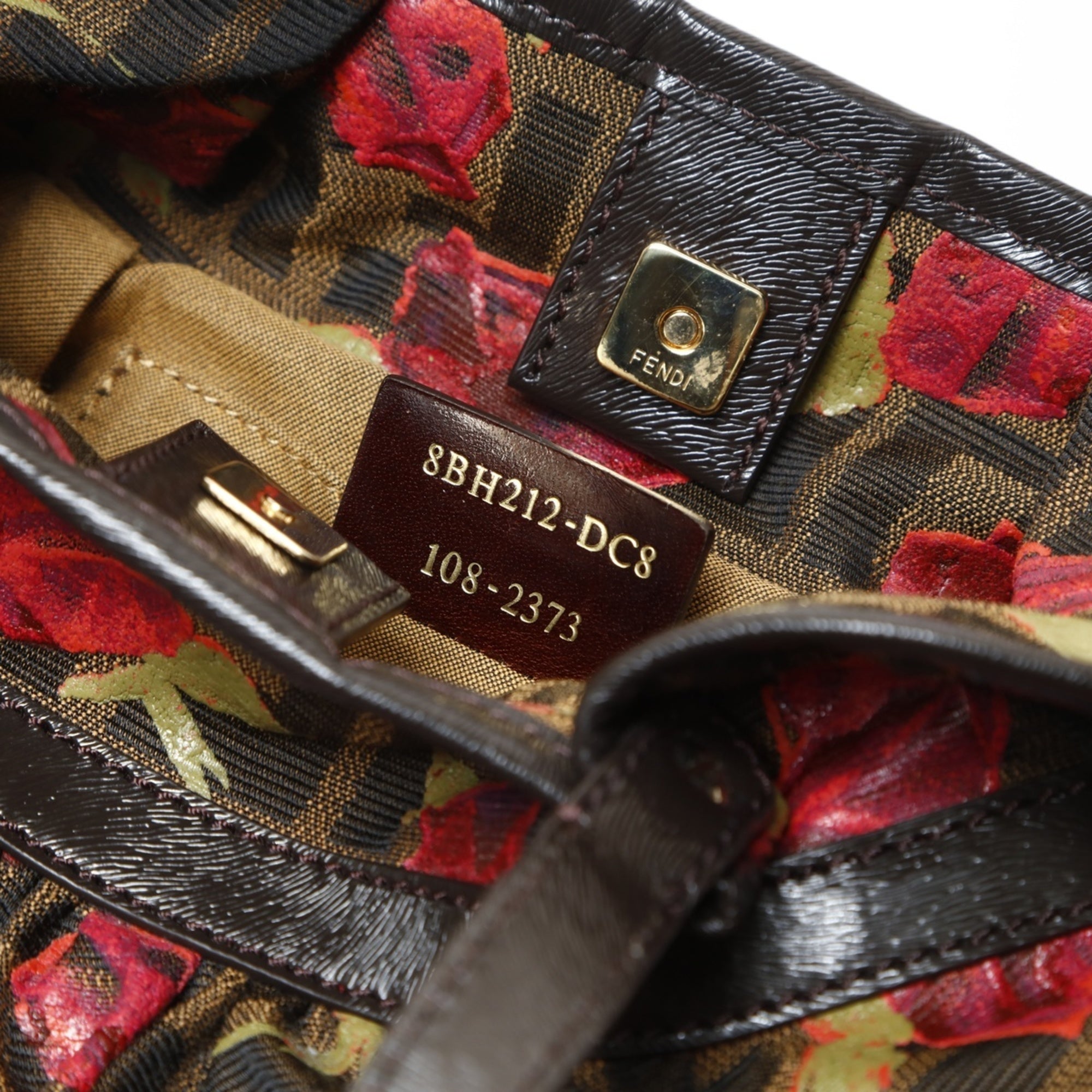 Fendi Zucca Brown Canvas Handbag (Pre-Owned)