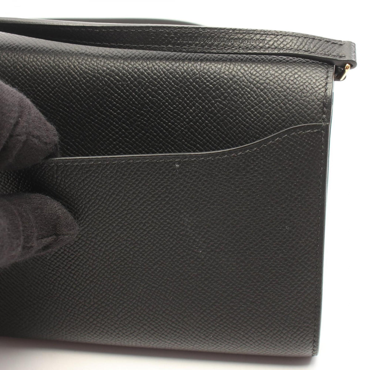 Hermes Black Epsom Leather Handbag Shoulder Bag (Pre-Owned)