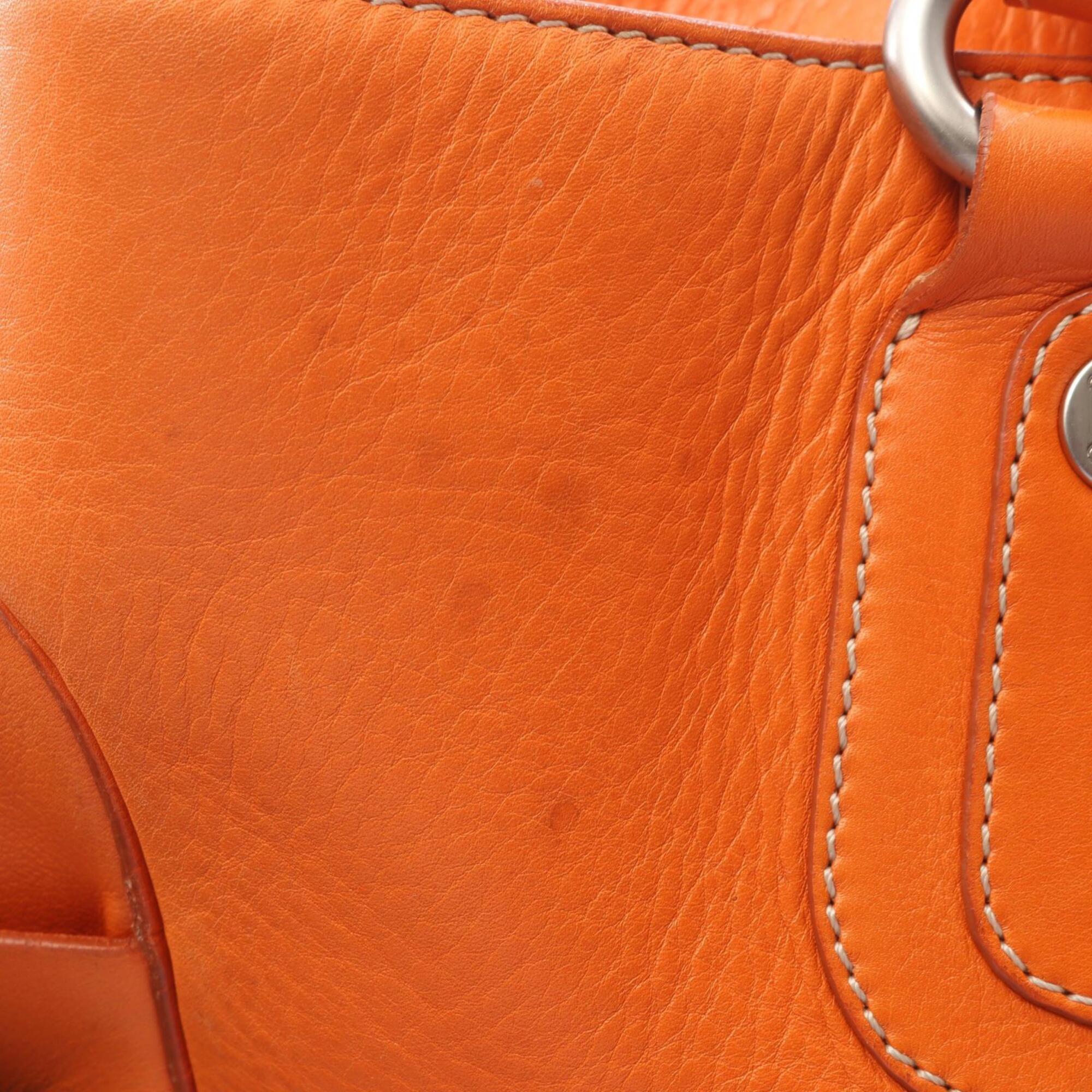 Celine Orange Leather Handbag (Pre-Owned)