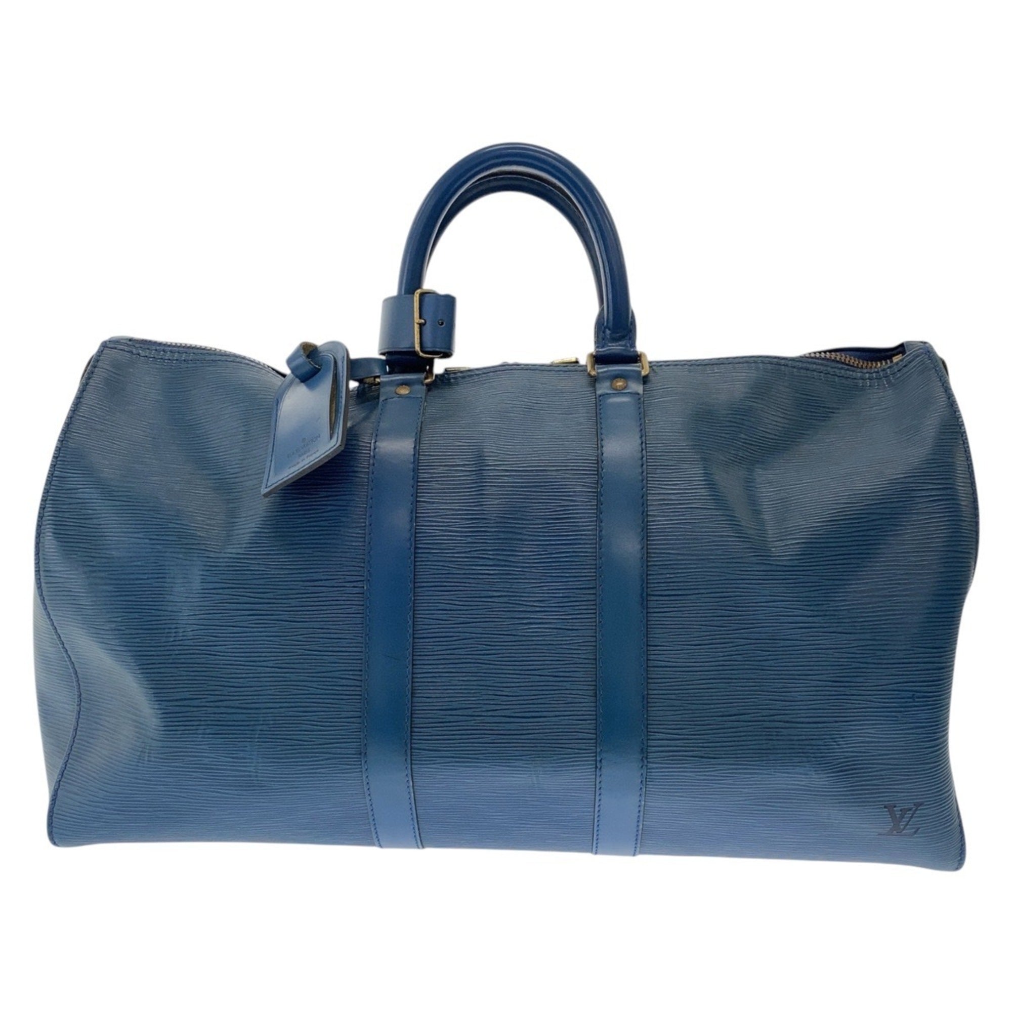Louis Vuitton Blue Epi Leather Boston Bag (Pre-Owned)