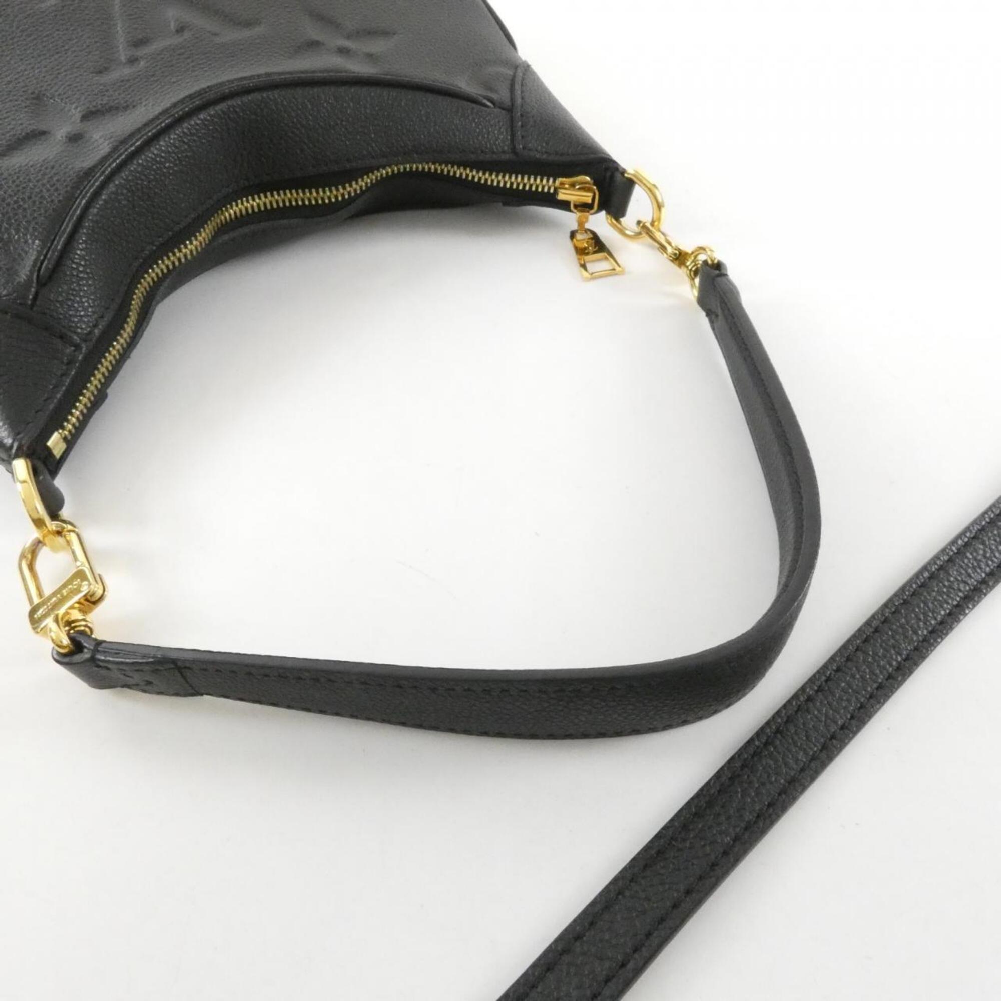Louis Vuitton Black Leather Shoulder Bag (Pre-Owned)