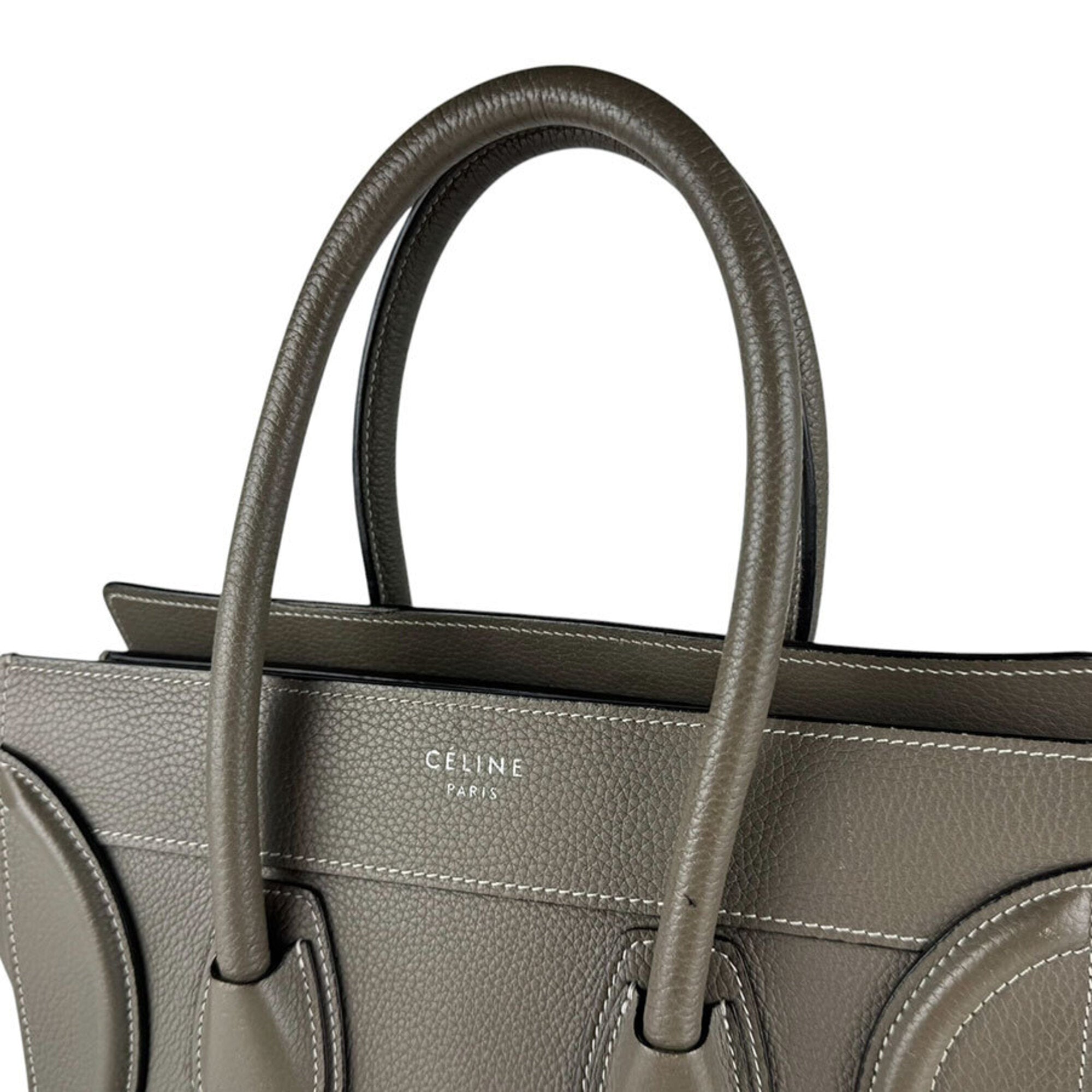 Celine Grayish Leather Handbag (Pre-Owned)