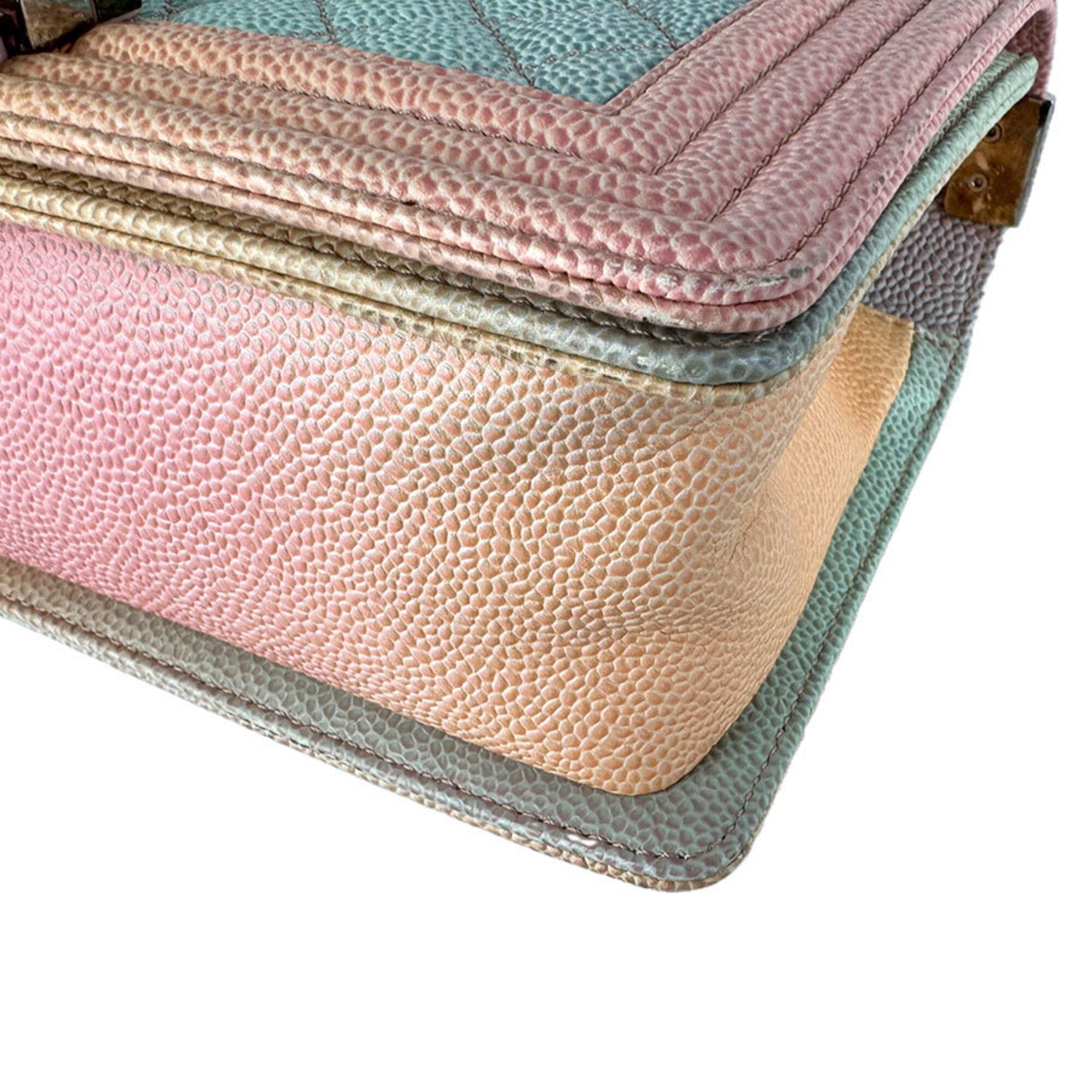 Chanel Multi-Color Grained Calfskin Shoulder Bag (Pre-Owned)