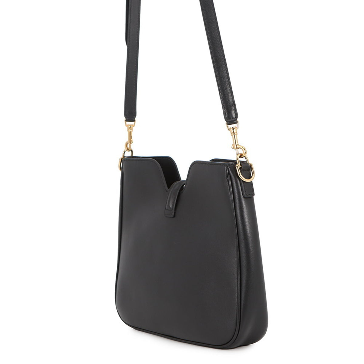 Celine Black Leather Handbag Shoulder Bag (Pre-Owned)
