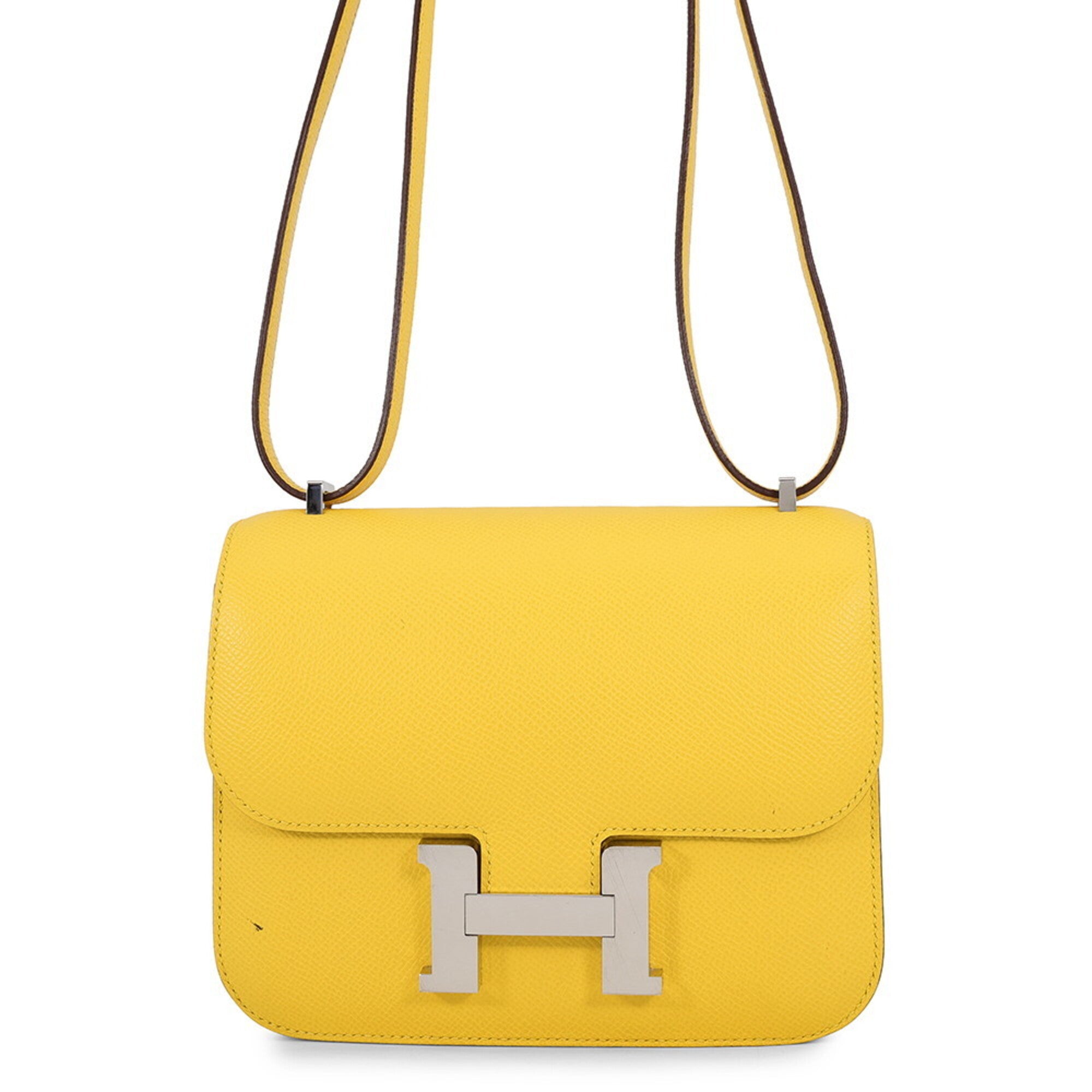 Hermes Yellow Epsom Leather Shoulder Bag (Pre-Owned)