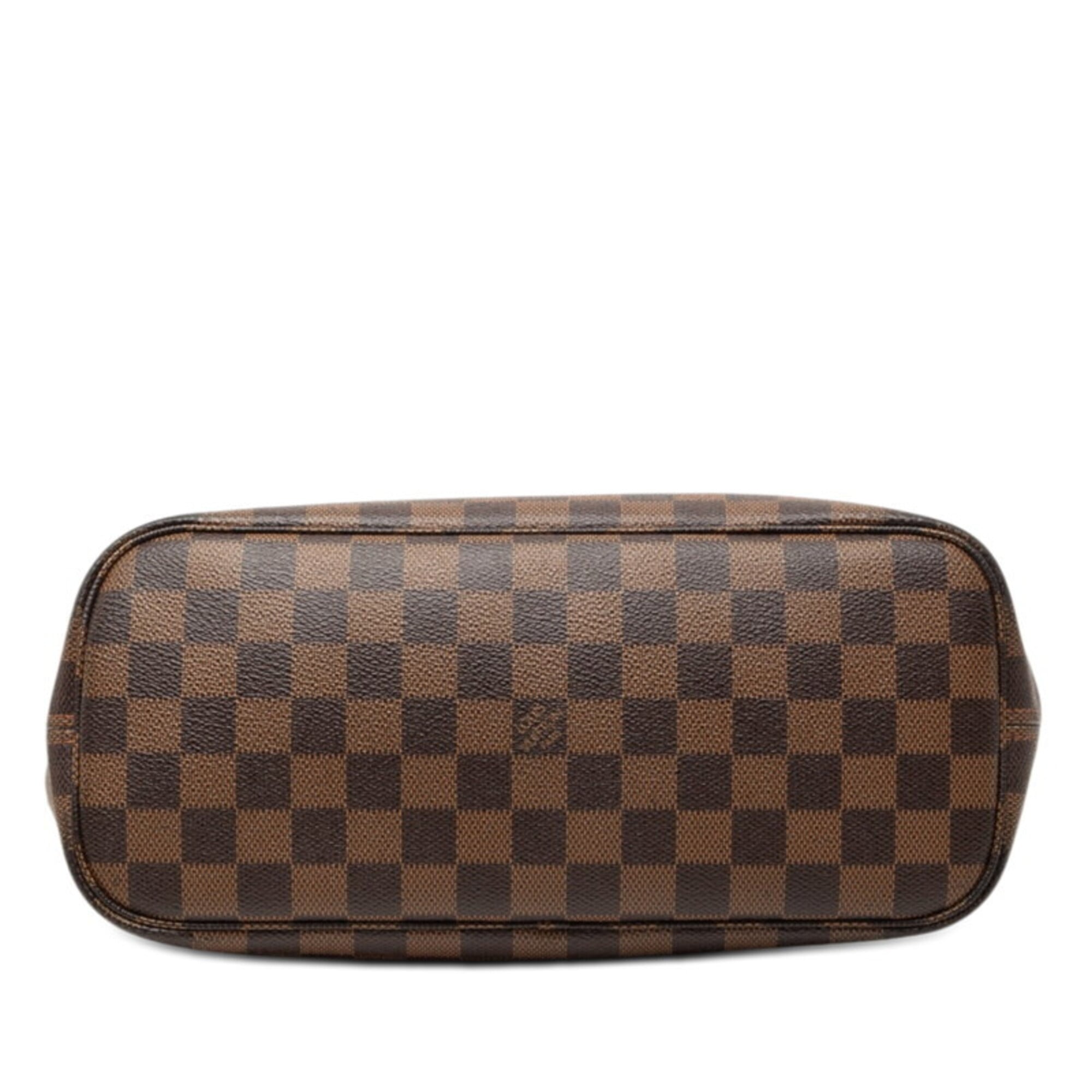 Louis Vuitton Brown Pvc Leather Handbag Pouch Tote Bag (Pre-Owned)