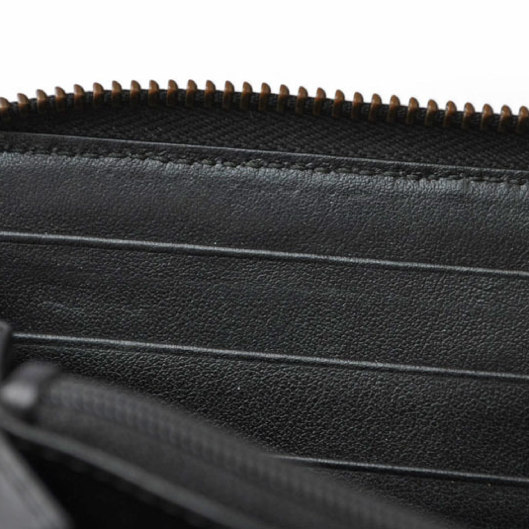 Gucci Black Leather Long Wallet (Bi-Fold) (Pre-Owned)