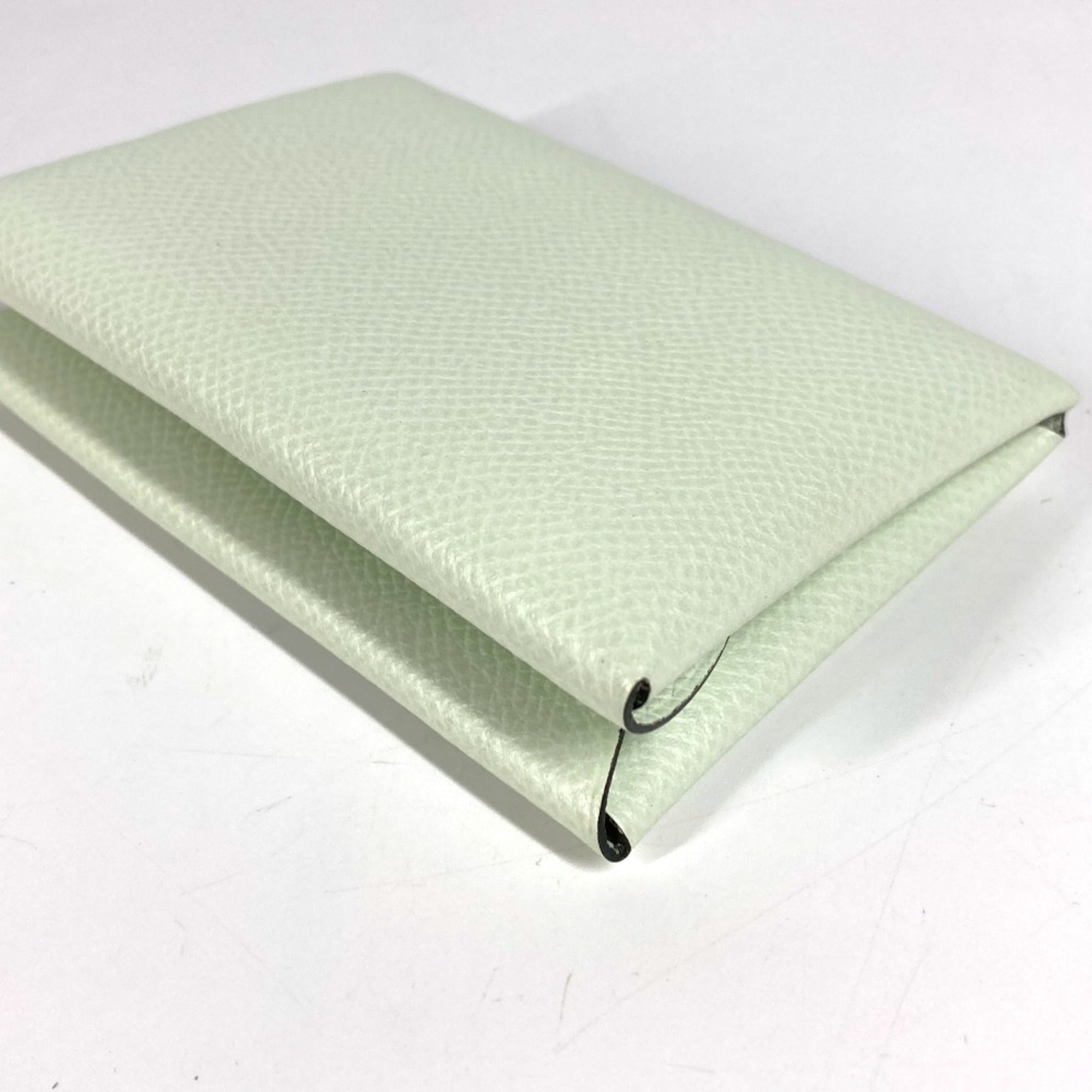 Hermes Light Green Epsom Leather Coin Purse/Coin Case (Pre-Owned)