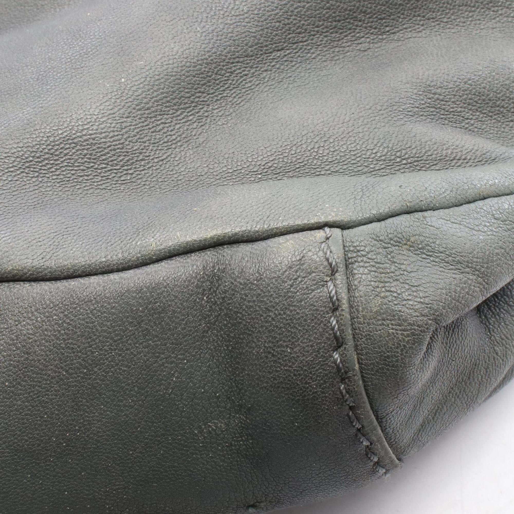 Loewe Gray Leather Handbag Tote Bag (Pre-Owned)