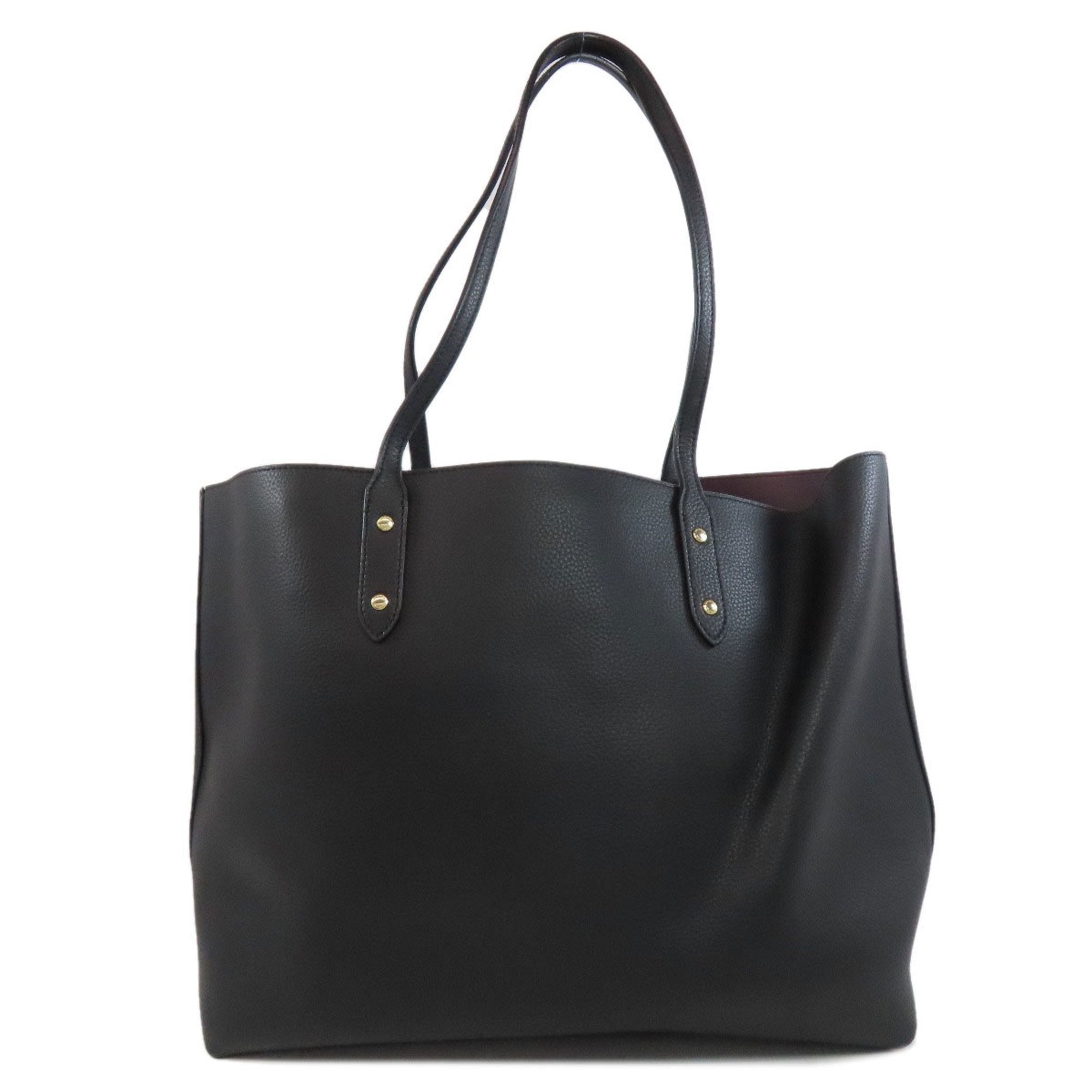 Coach Black Leather Tote Bag (Pre-Owned)