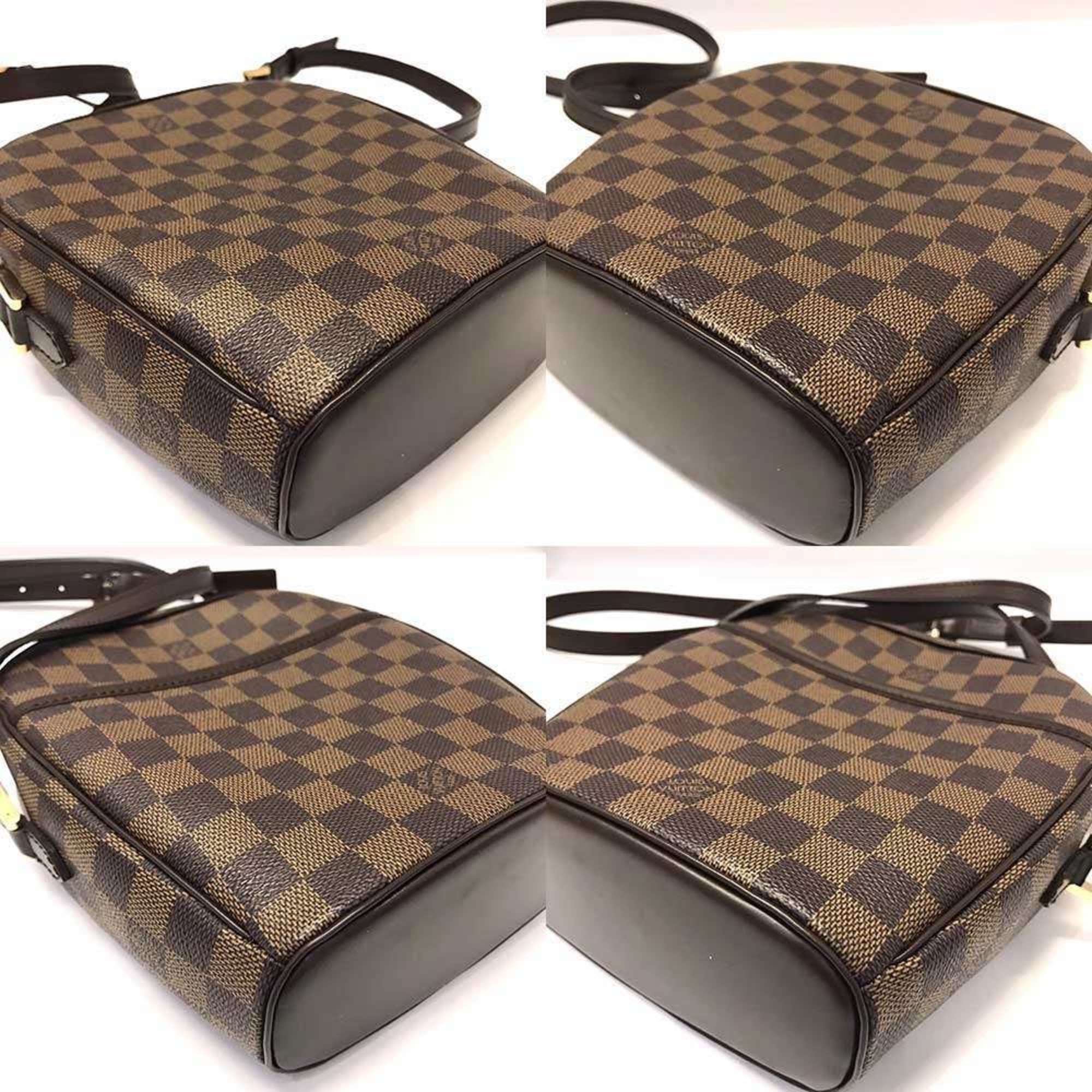 Louis Vuitton Damier Brown Damier Canvas Ebene Pochette Shoulder Bag (Pre-Owned)