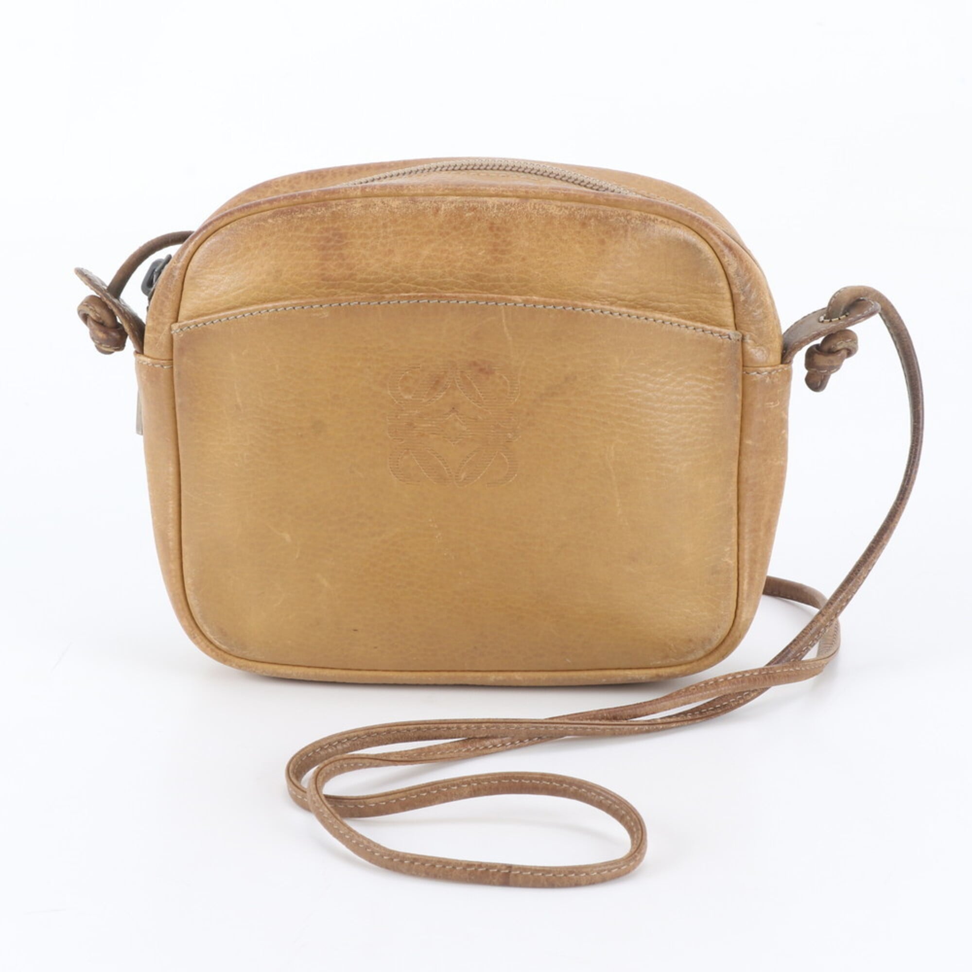 Loewe Brown Leather Crossbody Bag Shoulder Bag (Pre-Owned)