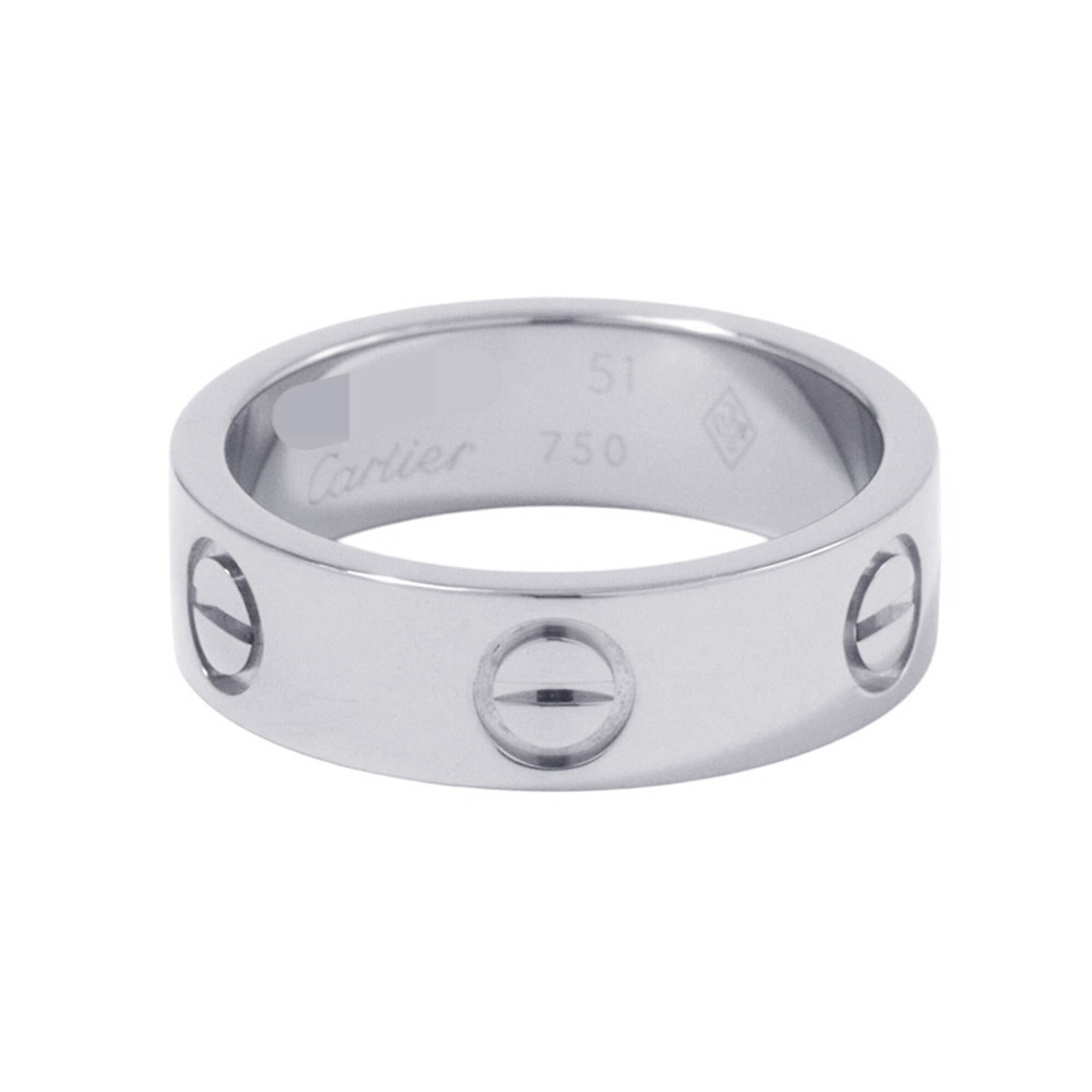 Cartier Love White Gold (18K) Band Ring (Pre-Owned)