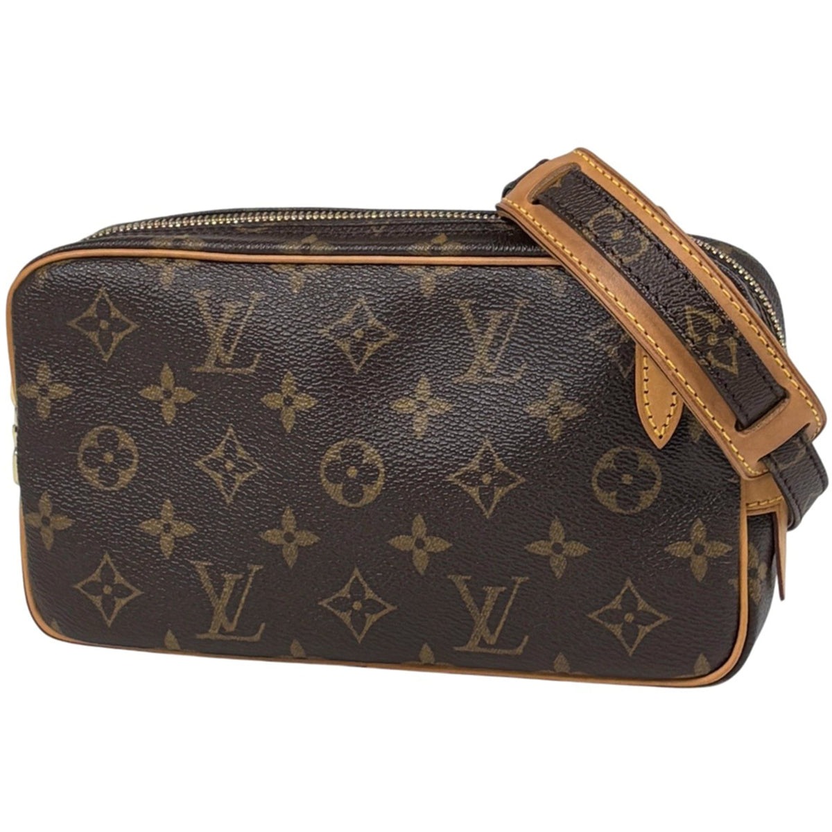 Louis Vuitton Brown Monogram Pochette Shoulder Bag (Pre-Owned)