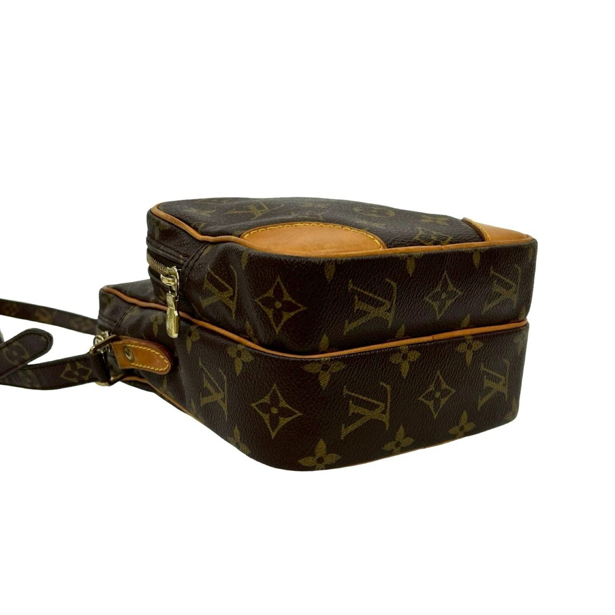 Louis Vuitton Brown Leather Pvc Pochette Shoulder Bag (Pre-Owned)
