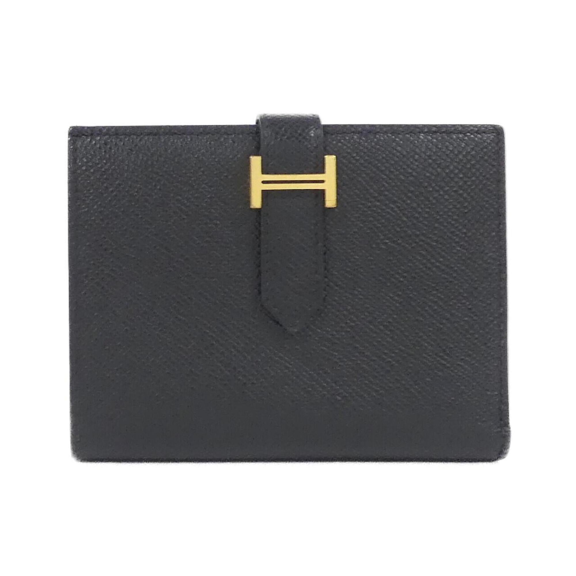 Hermes Black Epsom Leather Wallet (Bi-Fold) (Pre-Owned)