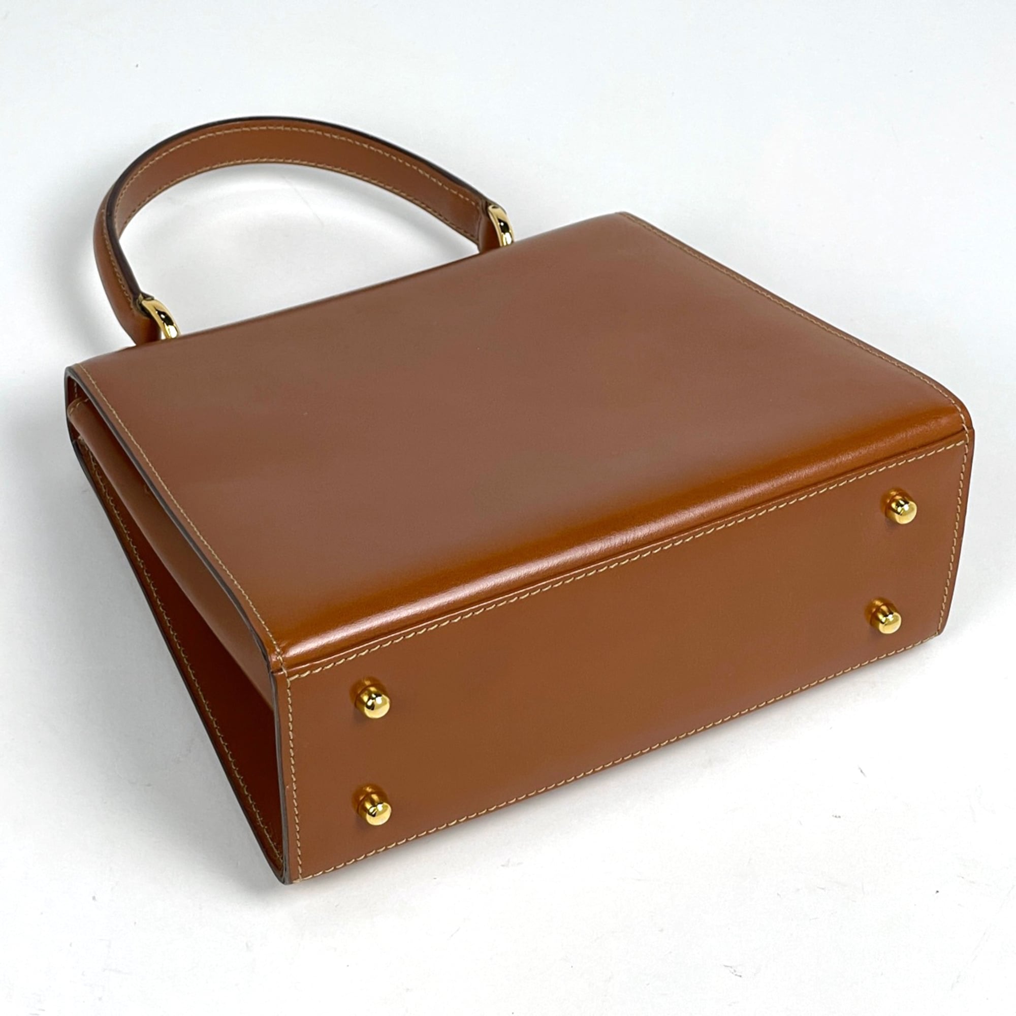 Gucci Brown Leather Handbag Shoulder Bag (Pre-Owned)