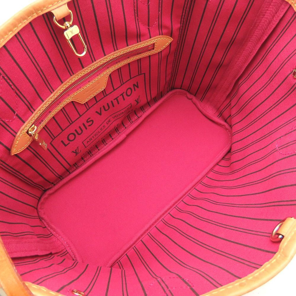 Louis Vuitton Monogram Brown Fuchsia Monogram Tote Bag (Pre-Owned)