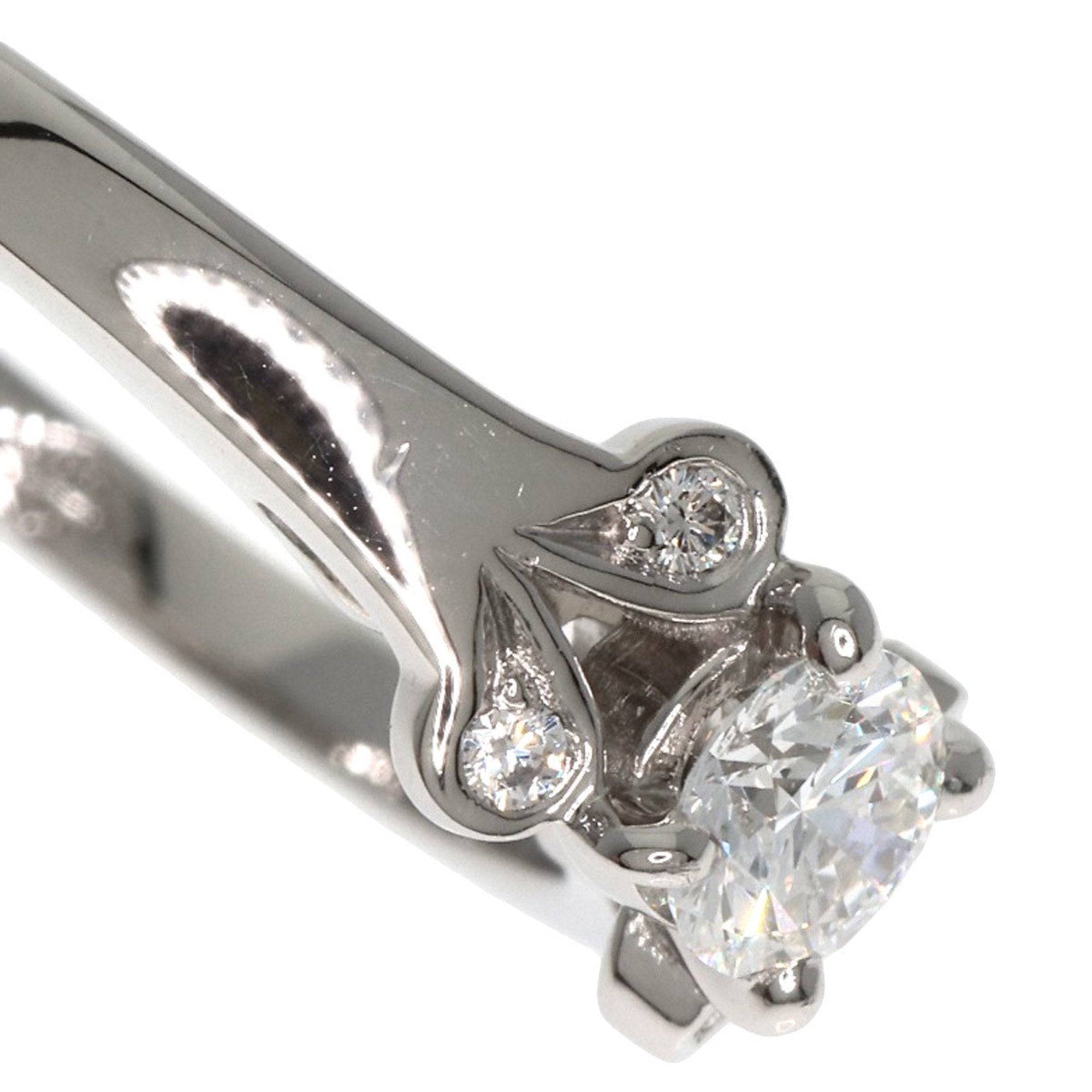 Cartier Silver Platinum 950 Band Ring (Pre-Owned)