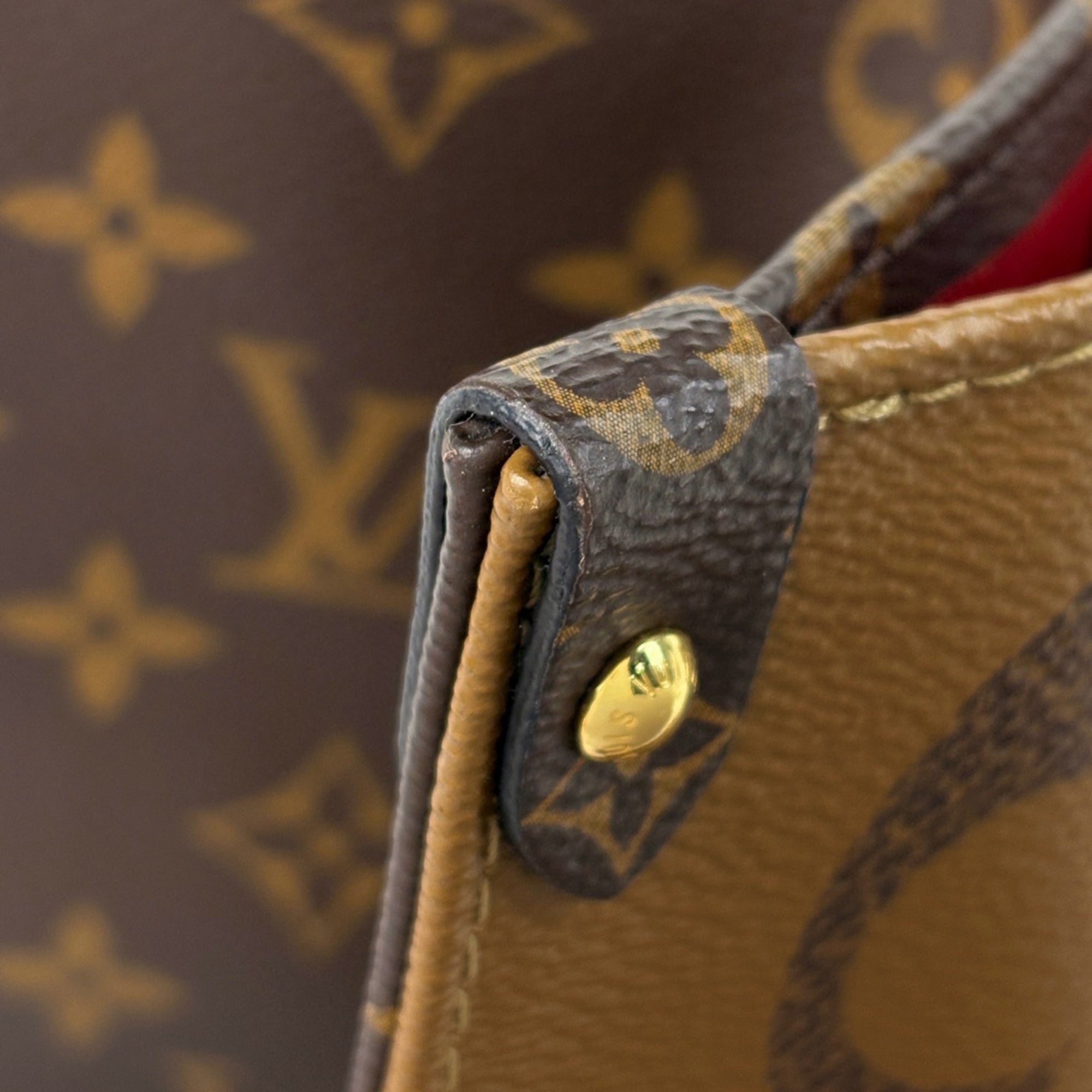Louis Vuitton Brown Monogram Reverse Tote Bag (Pre-Owned)