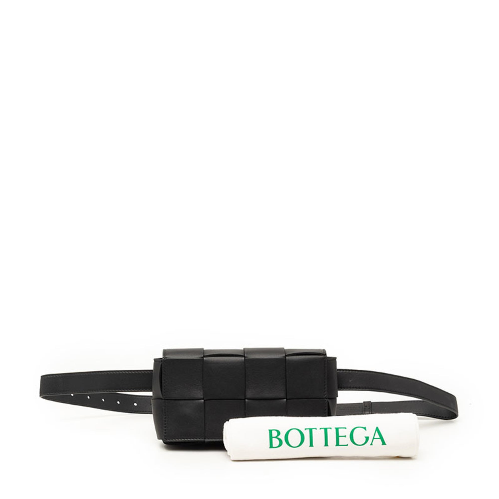 Bottega Veneta Black Leather Fanny Pack (Pre-Owned)