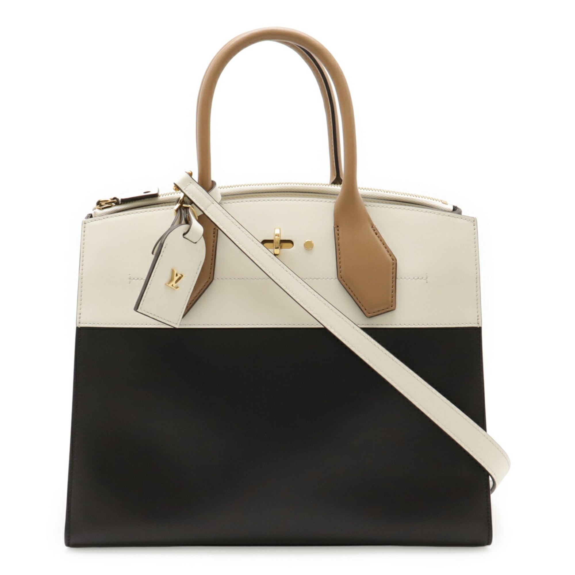 Louis Vuitton White Leather Handbag (Pre-Owned)