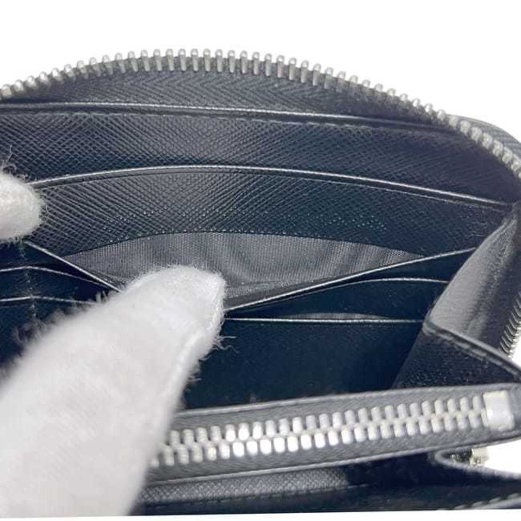 Prada Black Nero Saffiano Long Wallet (Bi-Fold) (Pre-Owned)