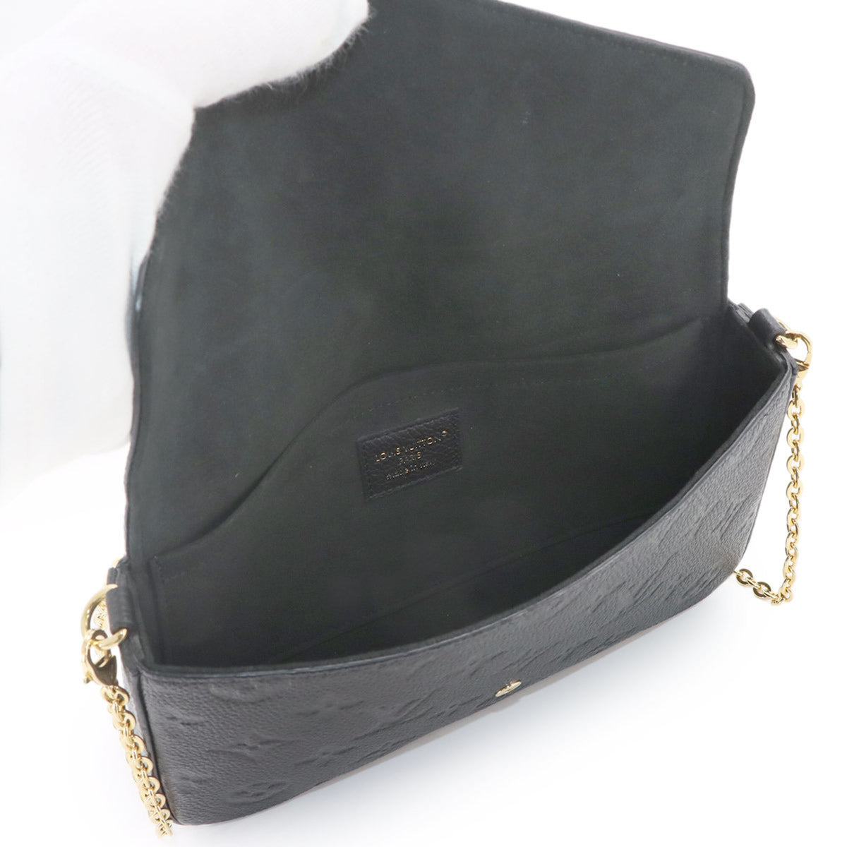 Louis Vuitton Noir Monogram Empreinte Pochette (Pre-Owned)
