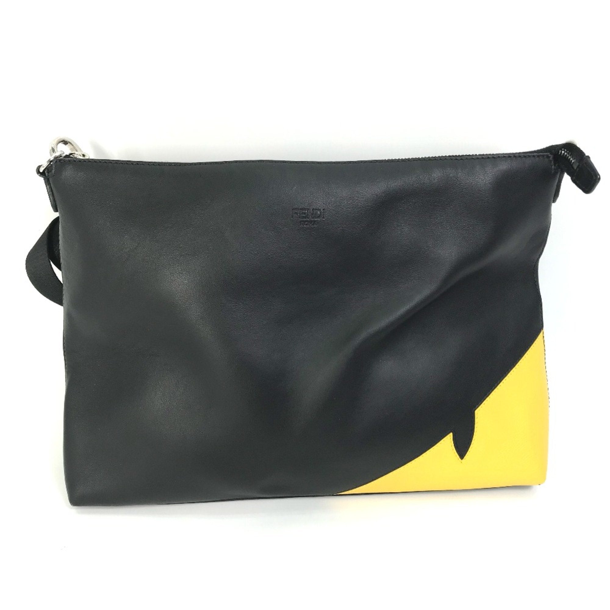 Fendi Black Leather Shoulder Bag (Pre-Owned)