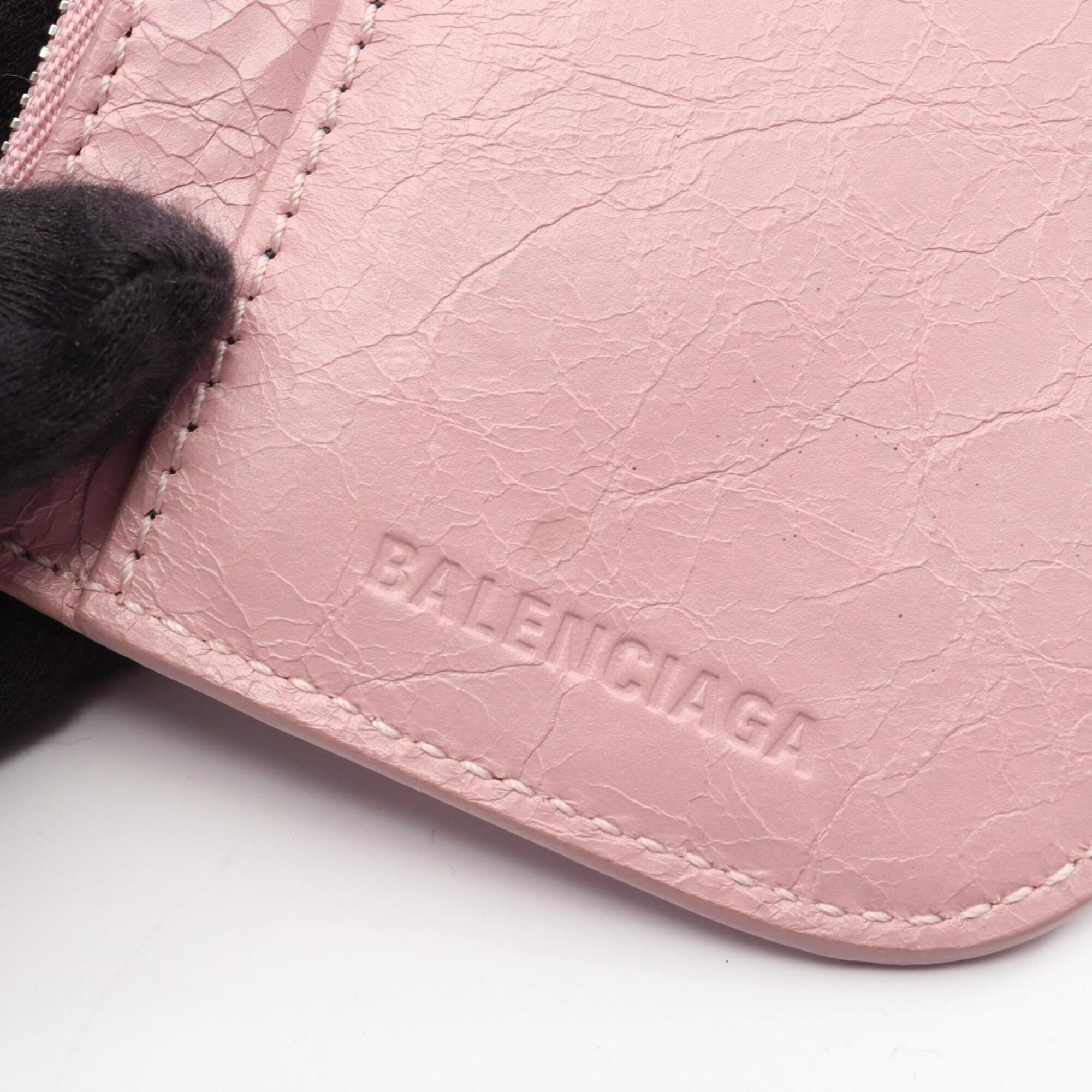 Balenciaga Pink Leather Clutch Bag Pouch (Pre-Owned)