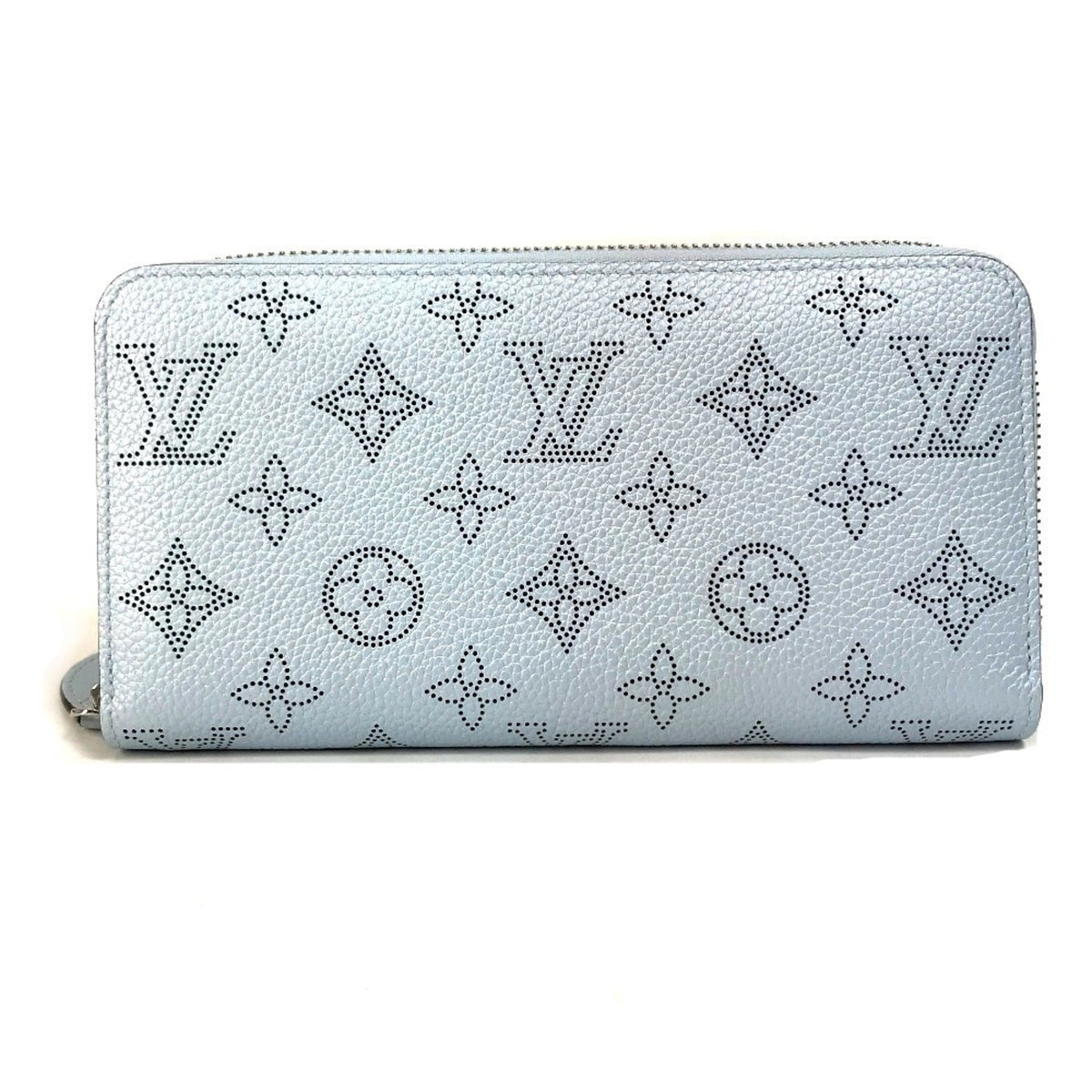 Louis Vuitton Mahina Blue Monogram Long Wallet (Bi-Fold) (Pre-Owned)