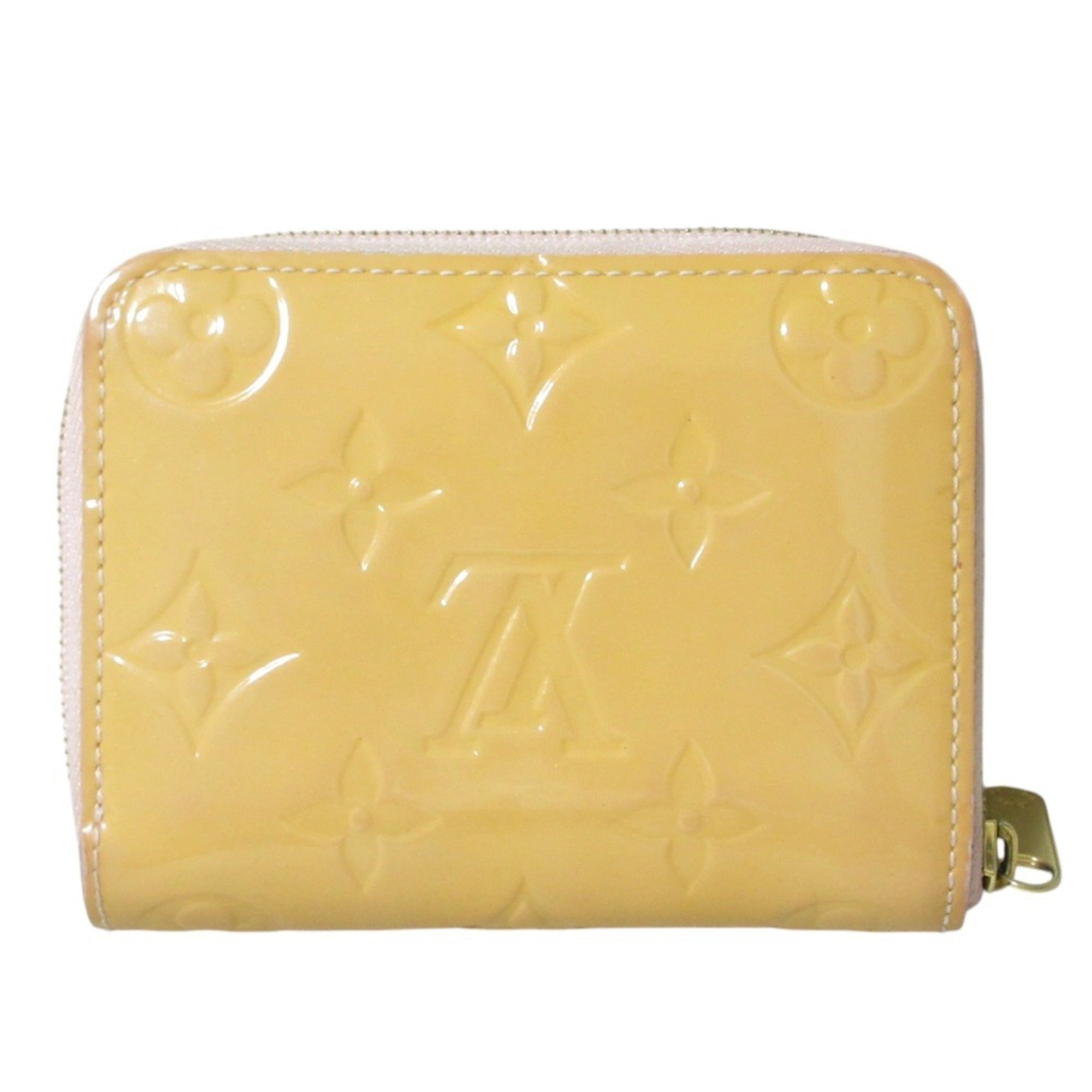 Louis Vuitton Monogram Vernis Beige Monogram Vernis Coin Purse/Coin Case (Pre-Owned)
