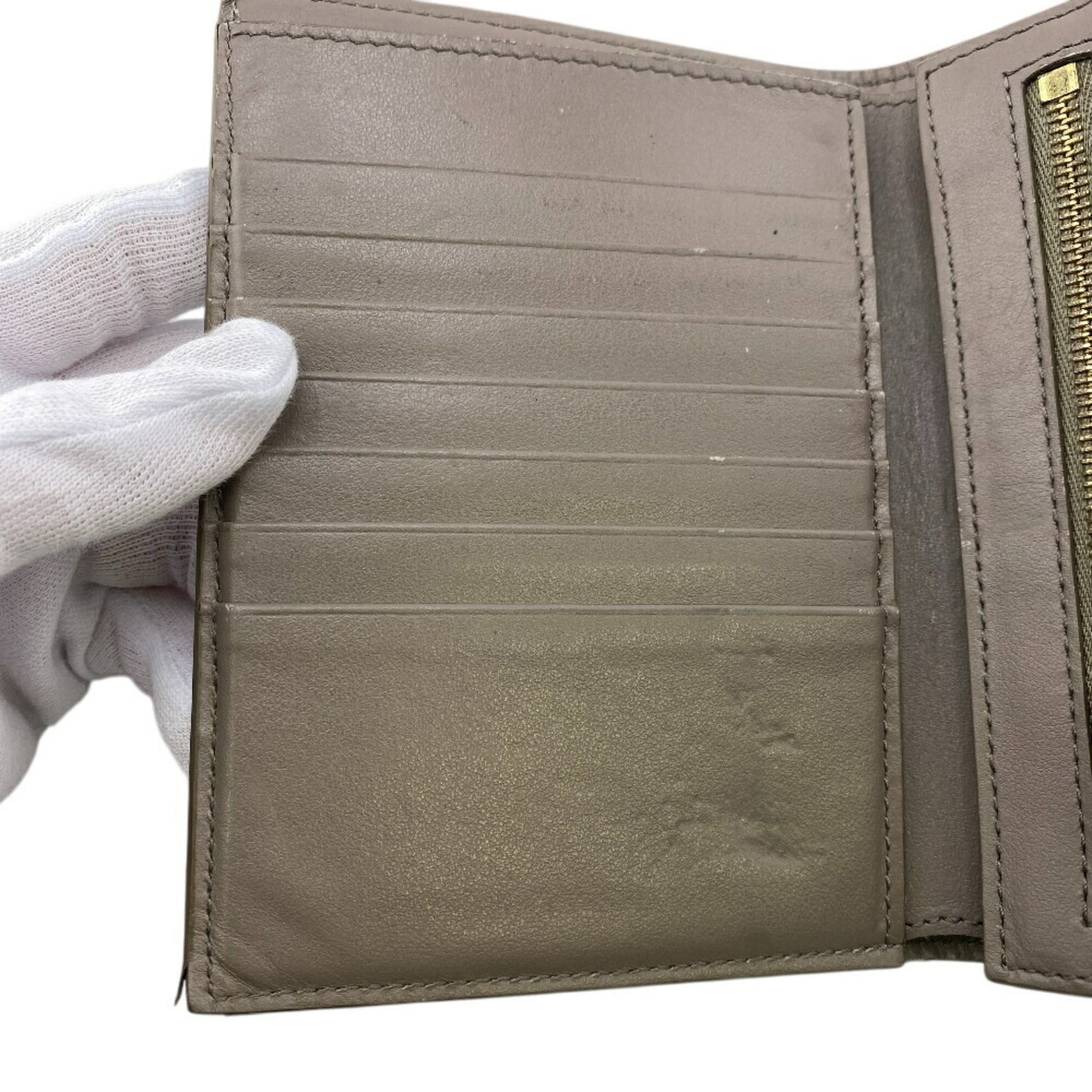 Celine Beige Leather Wallet (Bi-Fold) (Pre-Owned)