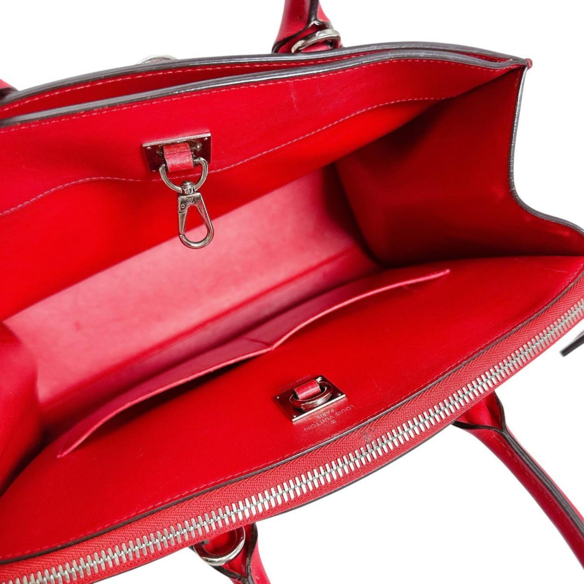 Louis Vuitton Red Color Leather Handbag (Pre-Owned)
