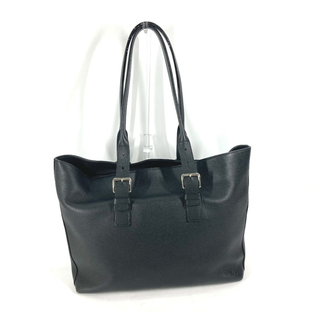 Louis Vuitton Black Noir Leather Shoulder Bag Tote Bag (Pre-Owned)